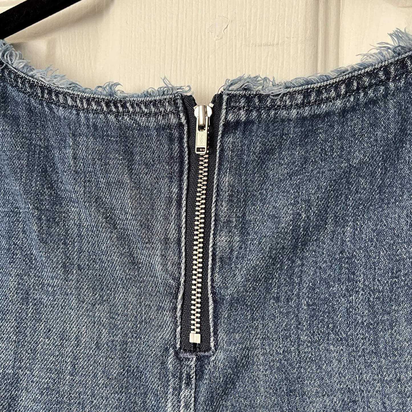 Cloth & Stone Raw Hem Denim Shirt - Size L