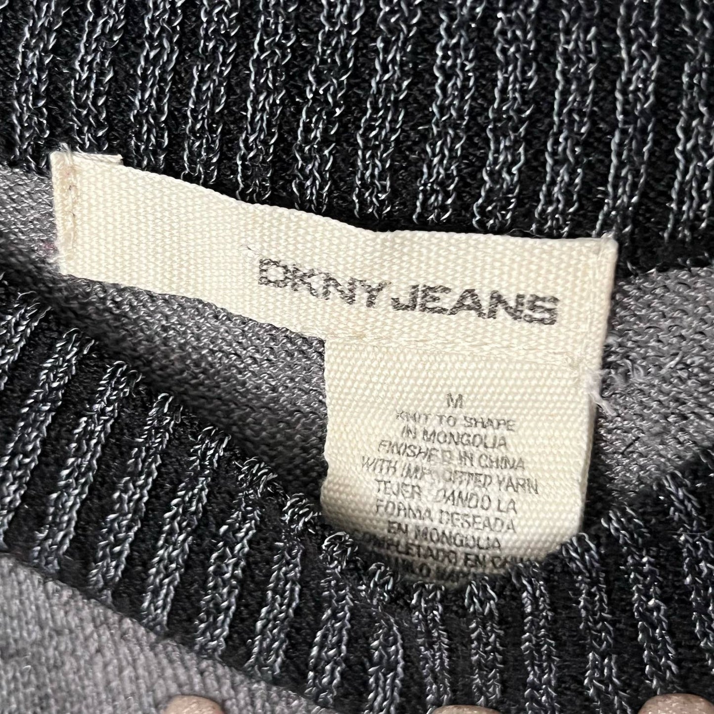 DKNY Jeans Striped Tunic Sweater - Size M