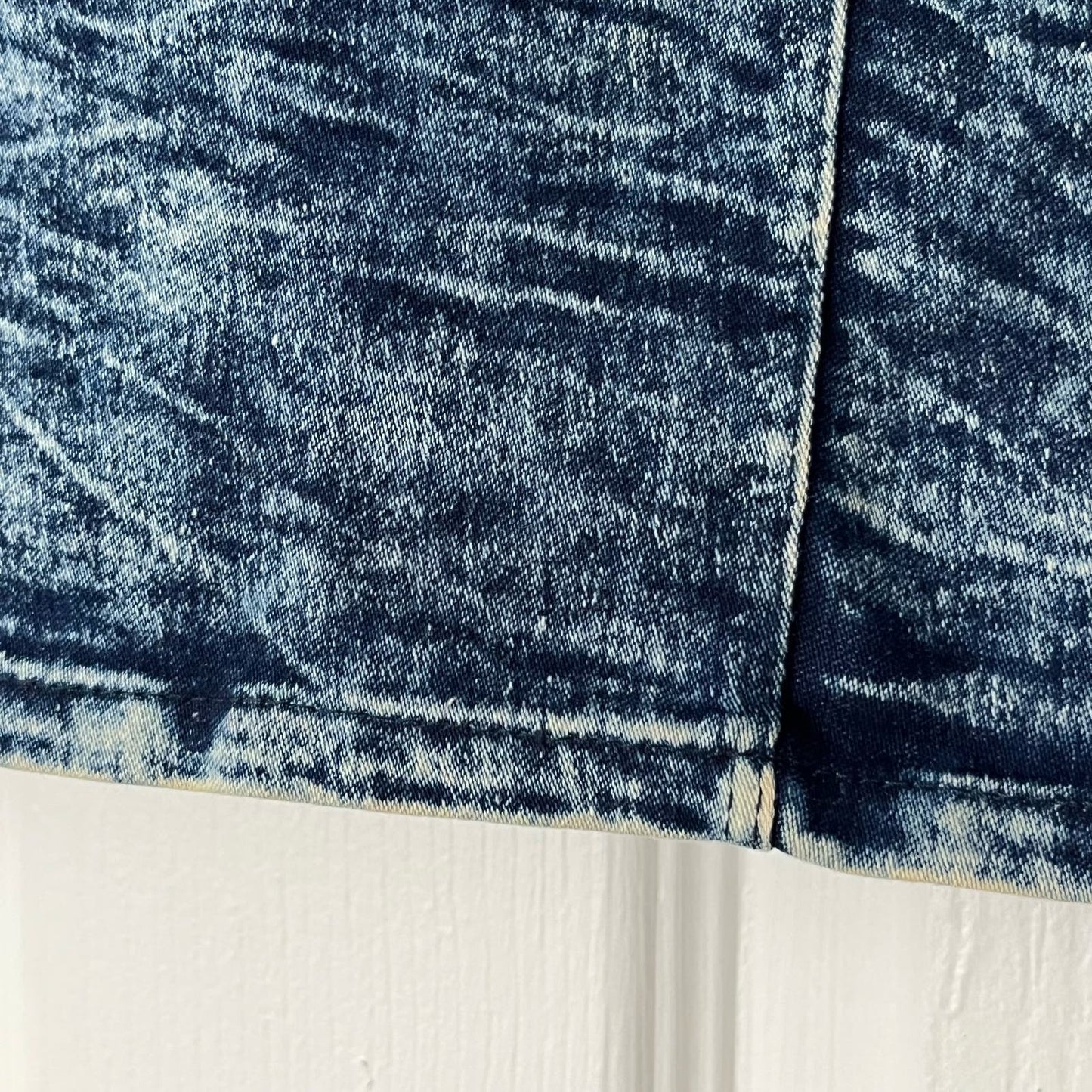 Milky Way Stretch Denim Miniskirt - Size S