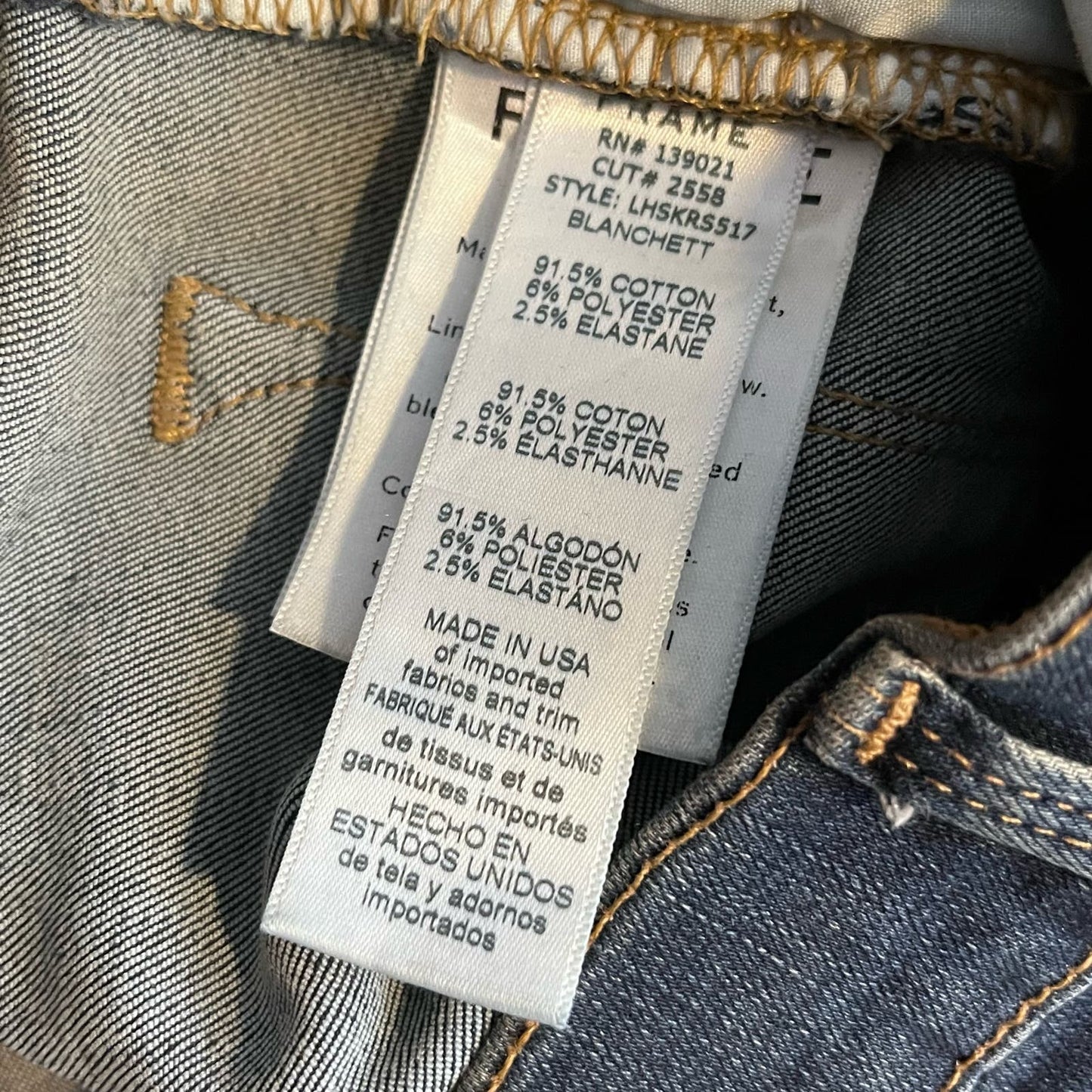 Frame Denim Le High Raw Hem Skinny Jeans - Size 25
