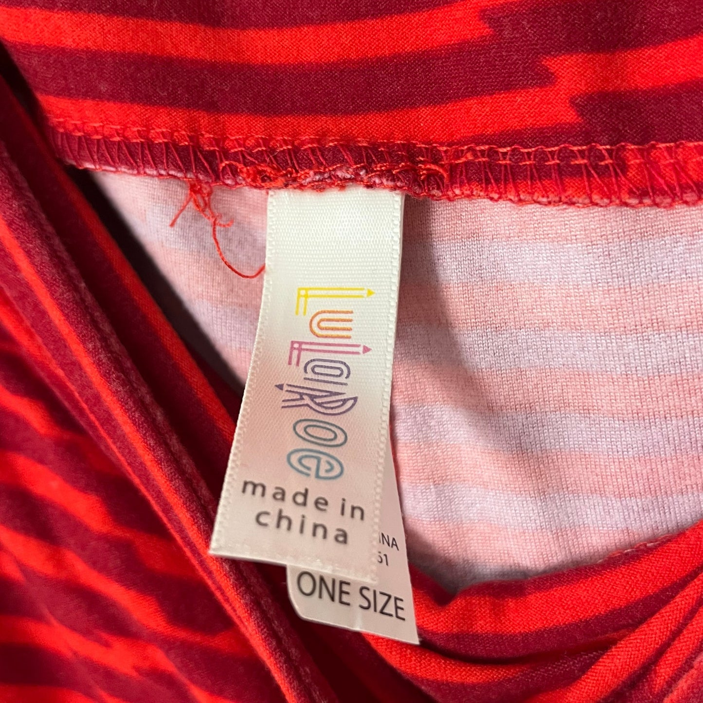 LuLaRoe Striped Heart Leggings - Size OS