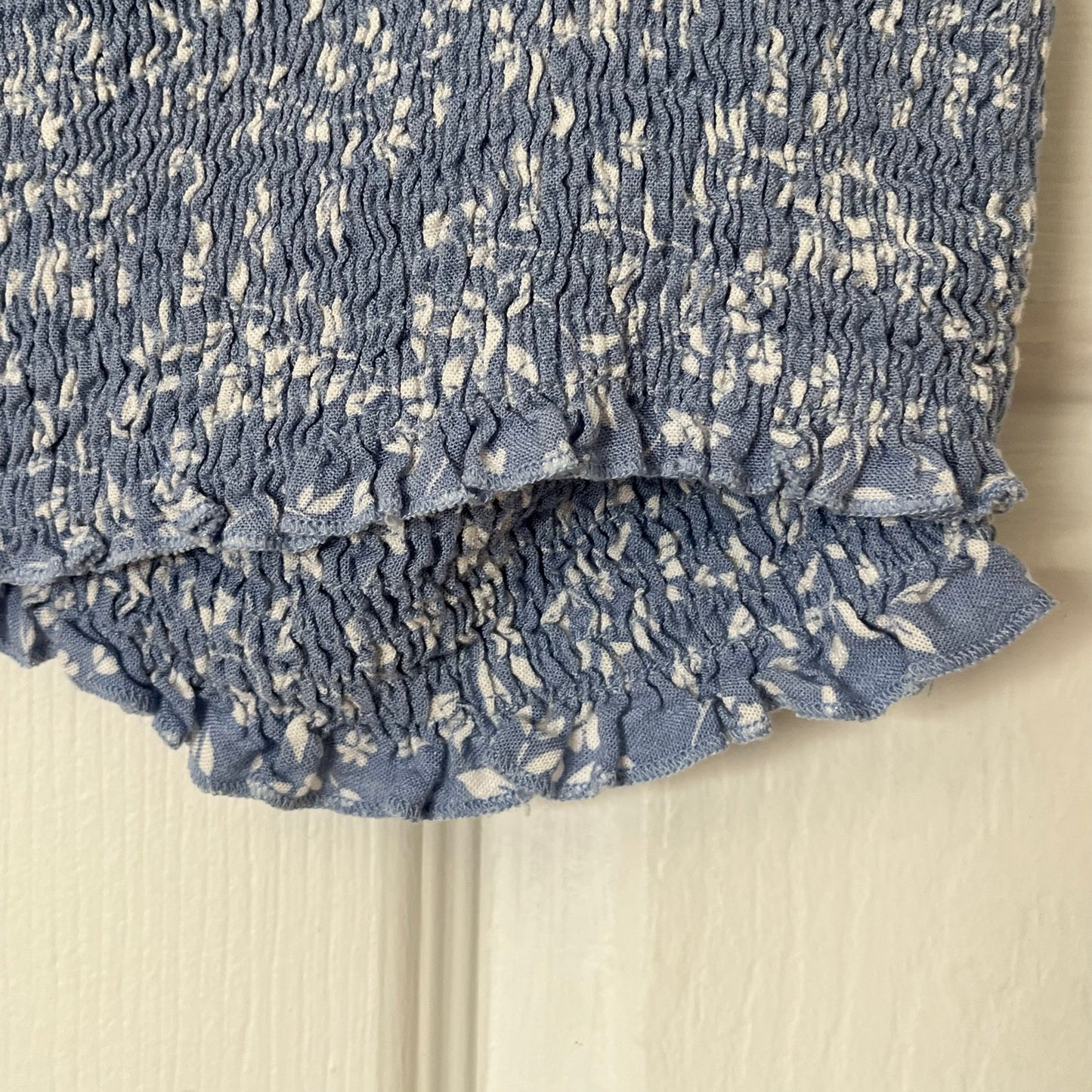 Endless Blu Ruched Bandeau Top - Size L