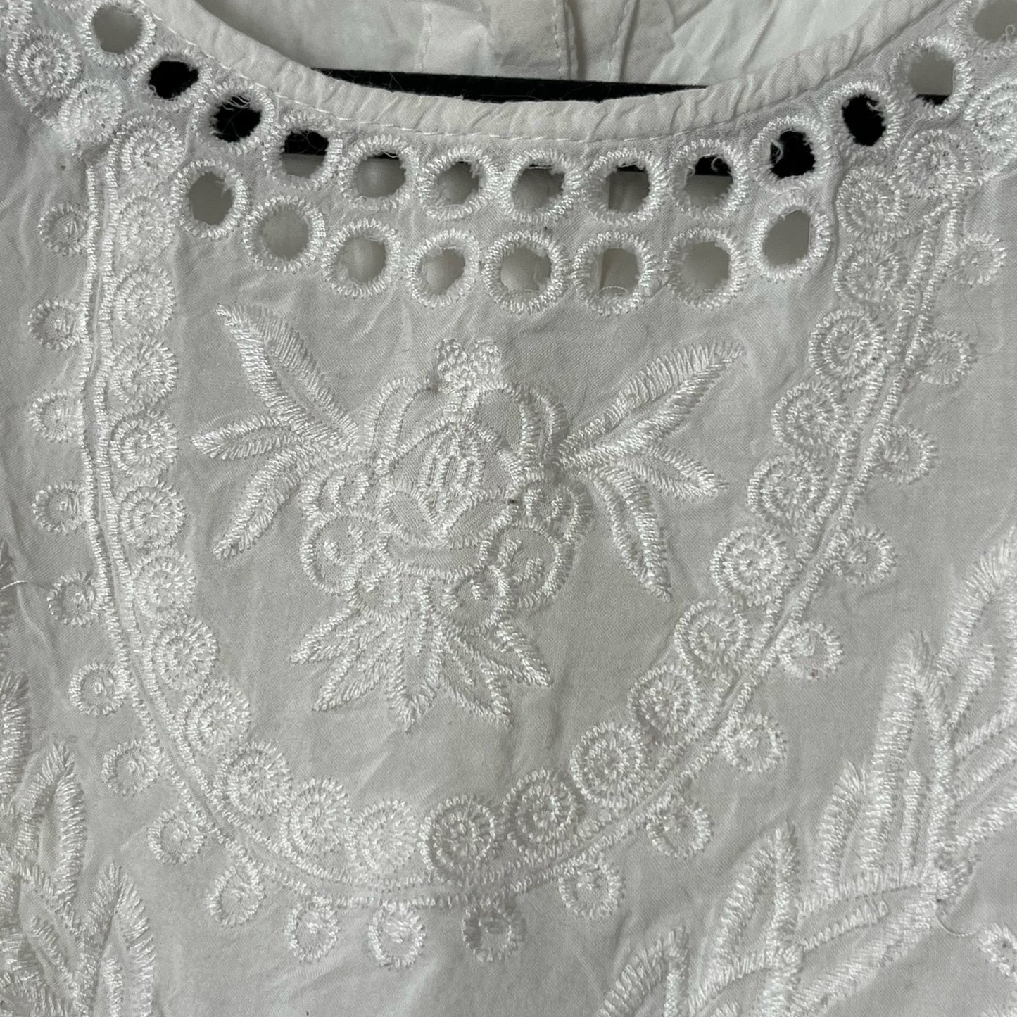 Forever 21 Embroidered Button-Back Top - Size UNKNOWN