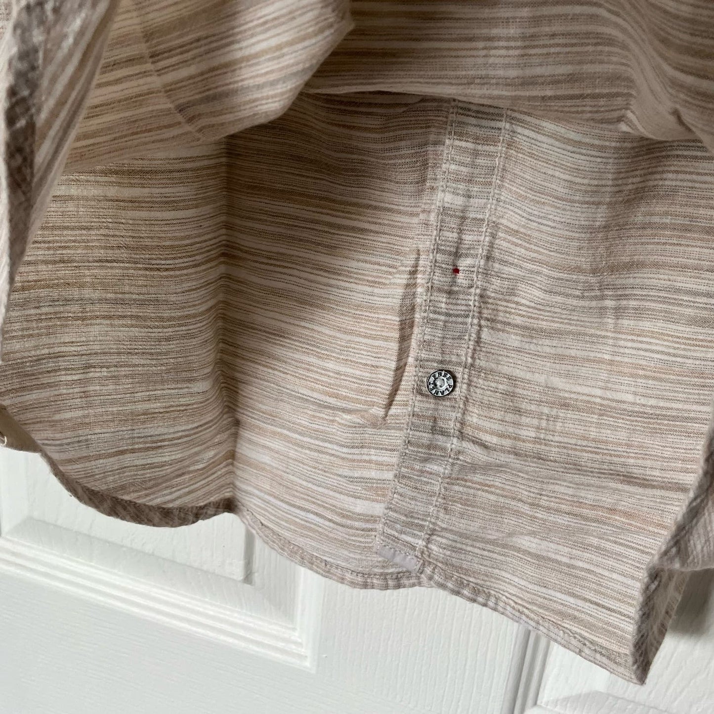 Free Planet Striped Button-Down Shirt - Size XL