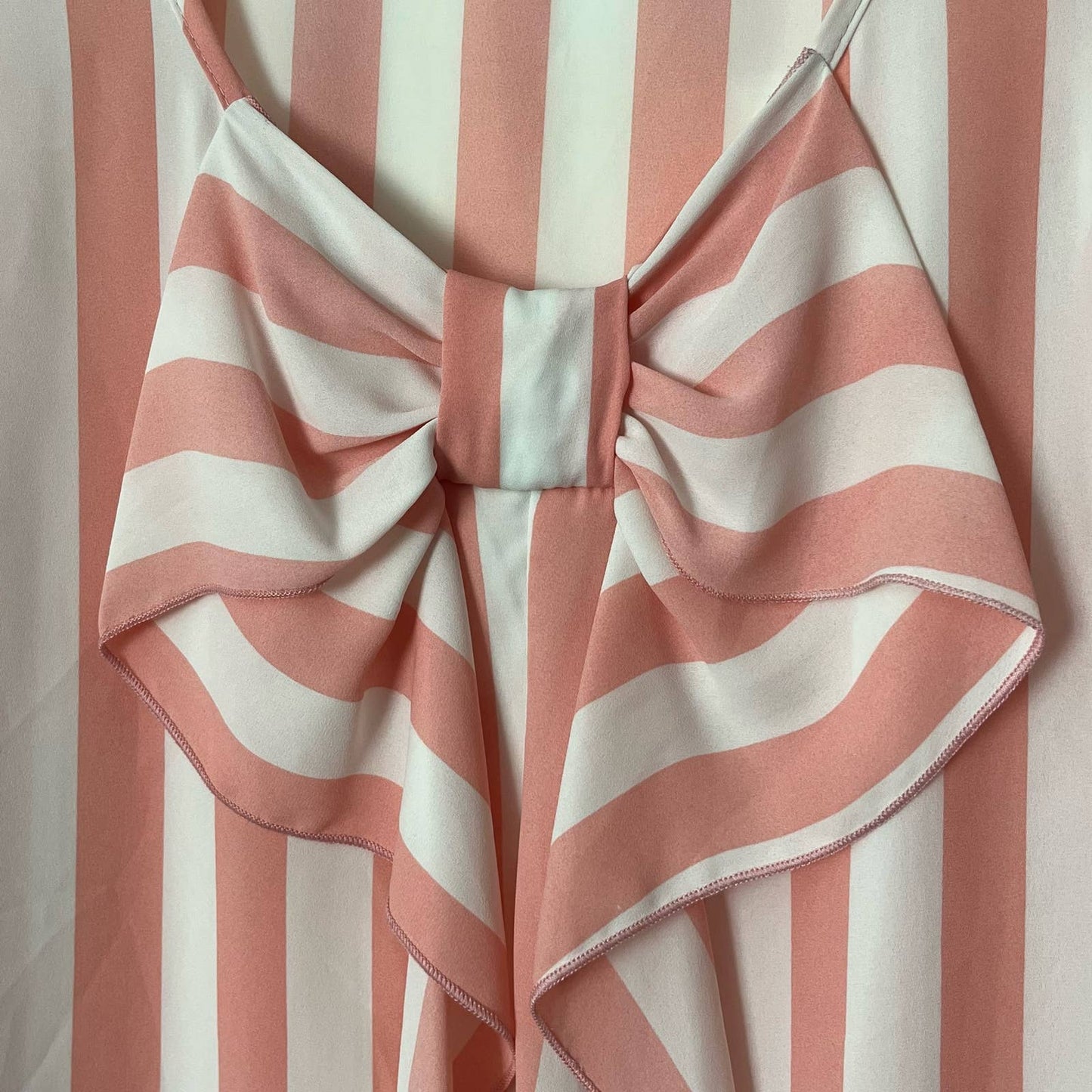 Lovely Day Bow-Back Striped Blouse - Size L