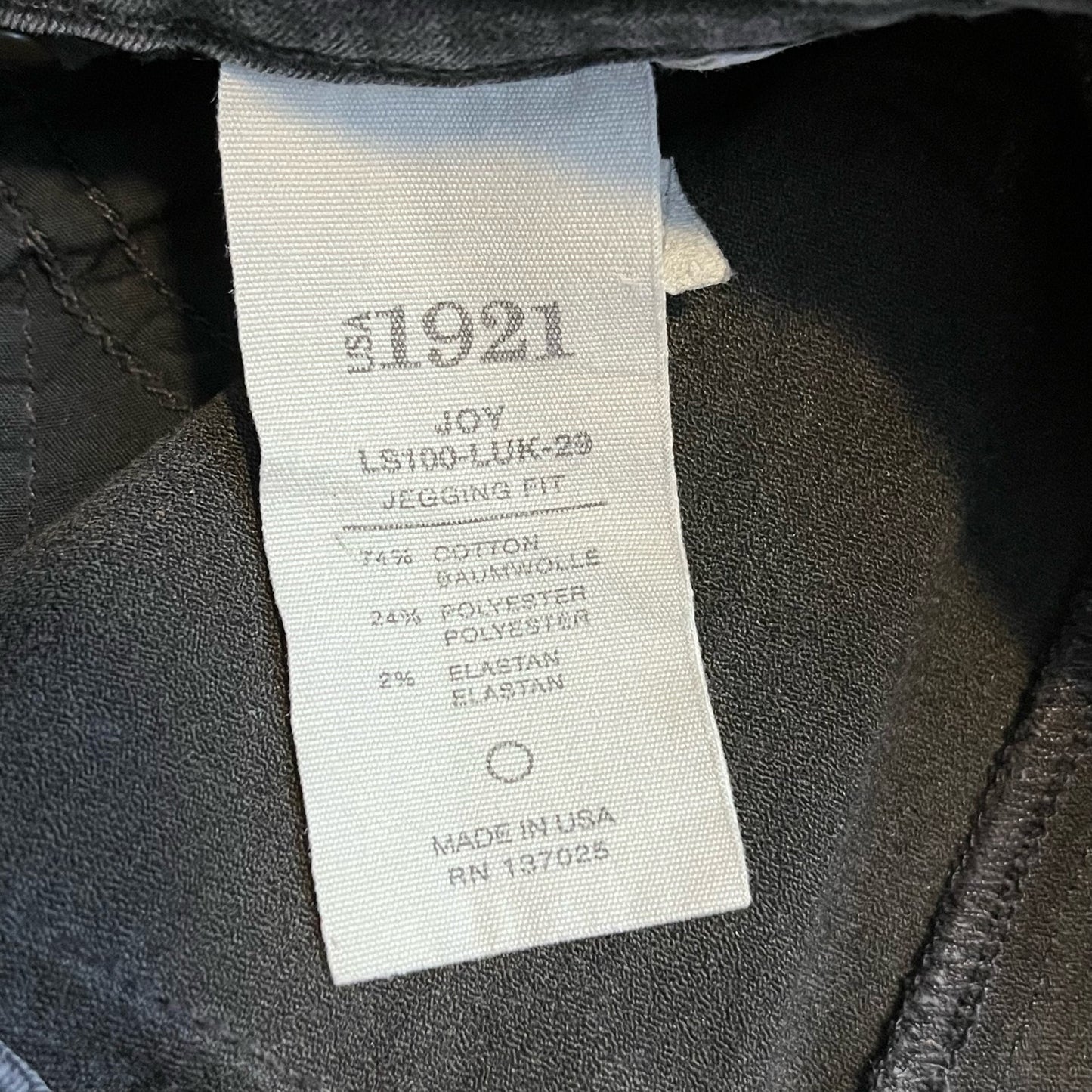 1921 Denim Joy Jegging Fit Skinny Jeans - Size 26