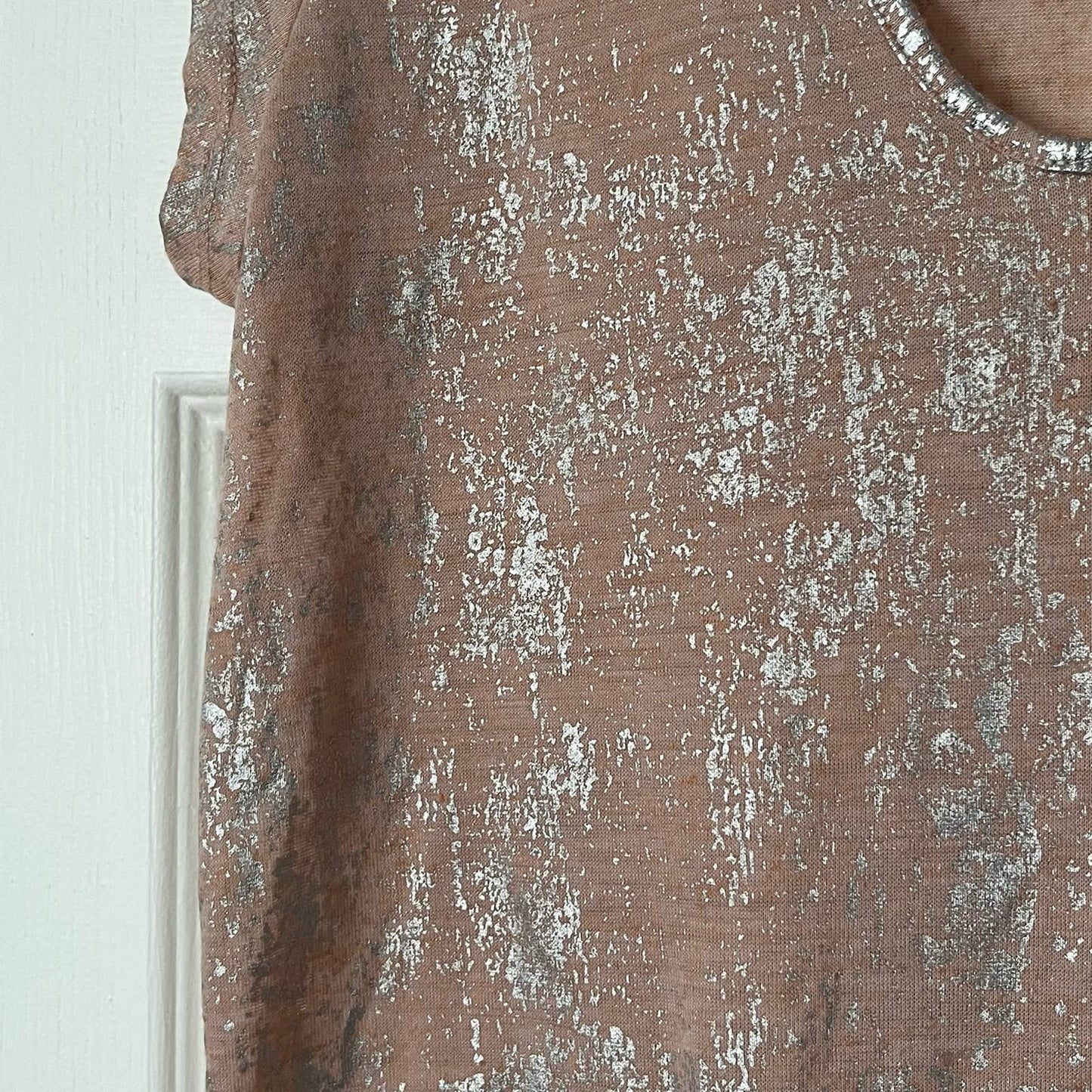 H&M Metallic Patterned Tee - Size M