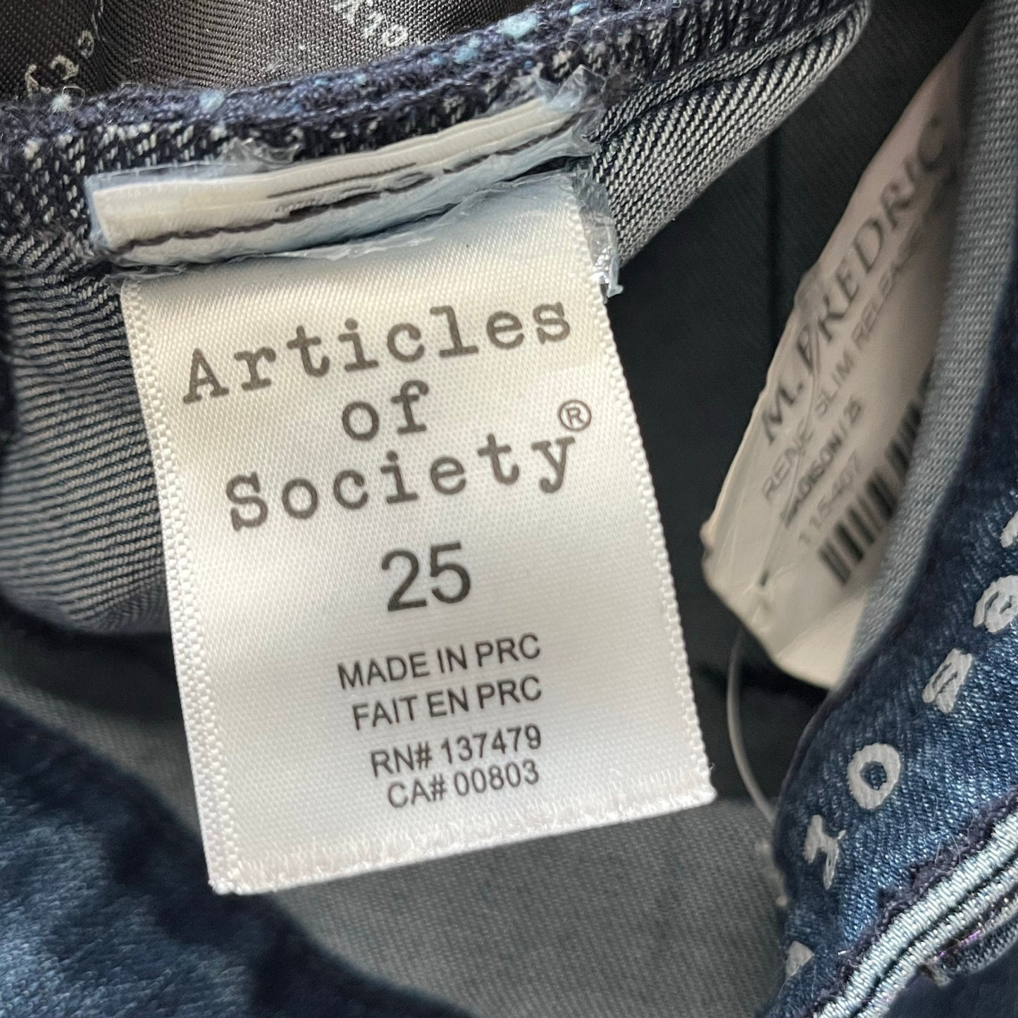 Articles of Society Front-Seam Rene Slim Released Hem Jeans - Size 25 - NWT