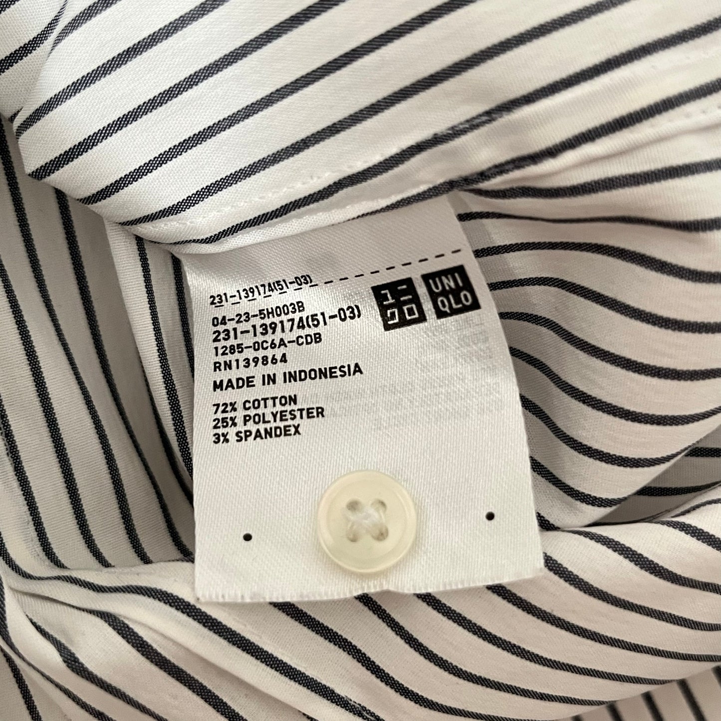 Uniqlo Striped Button-Down Top - Size XS