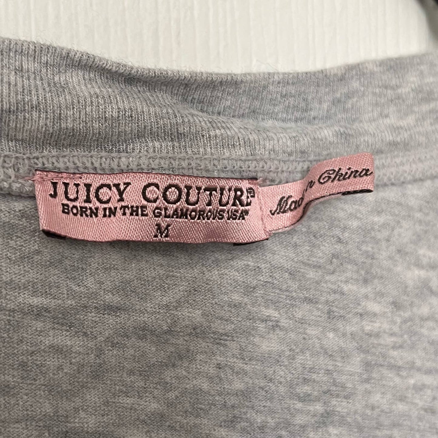 Juicy Couture "Juicy" V-Neck Tee - Size M