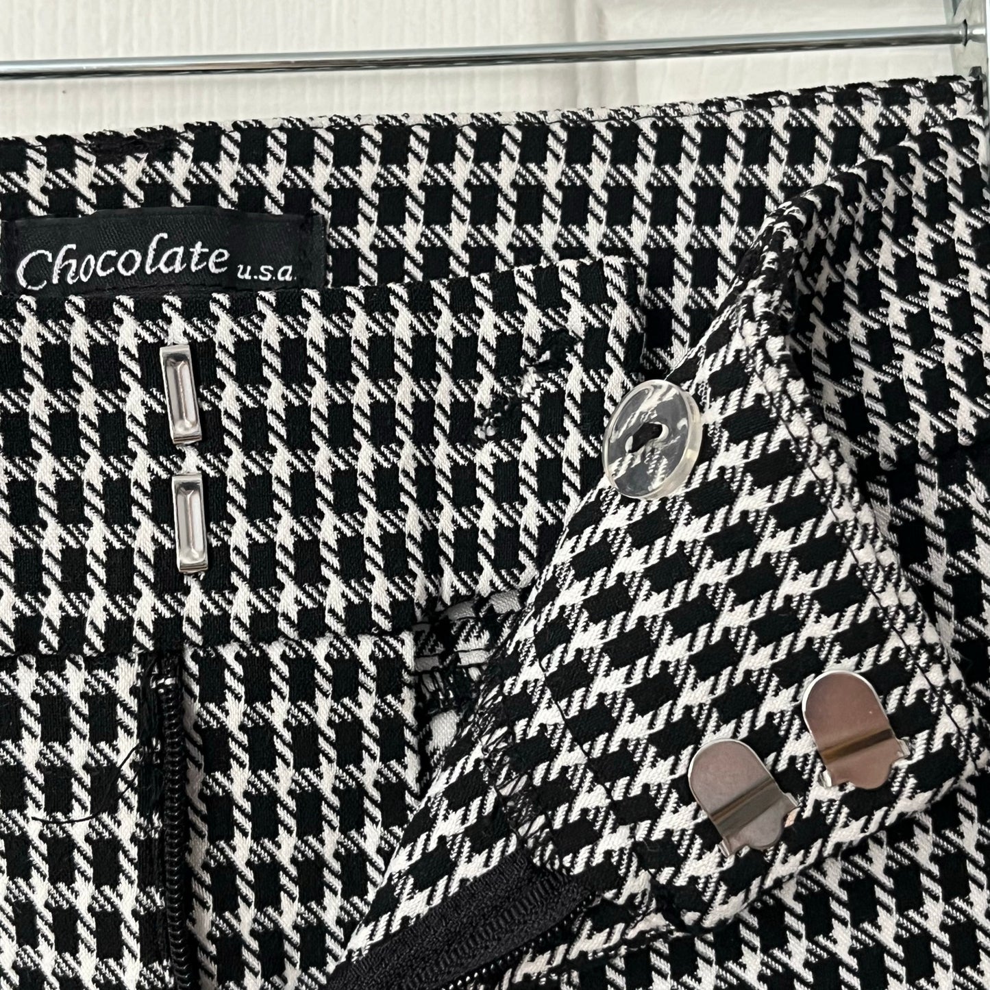 Chocolate USA Houndstooth Skinny Pants - Size S