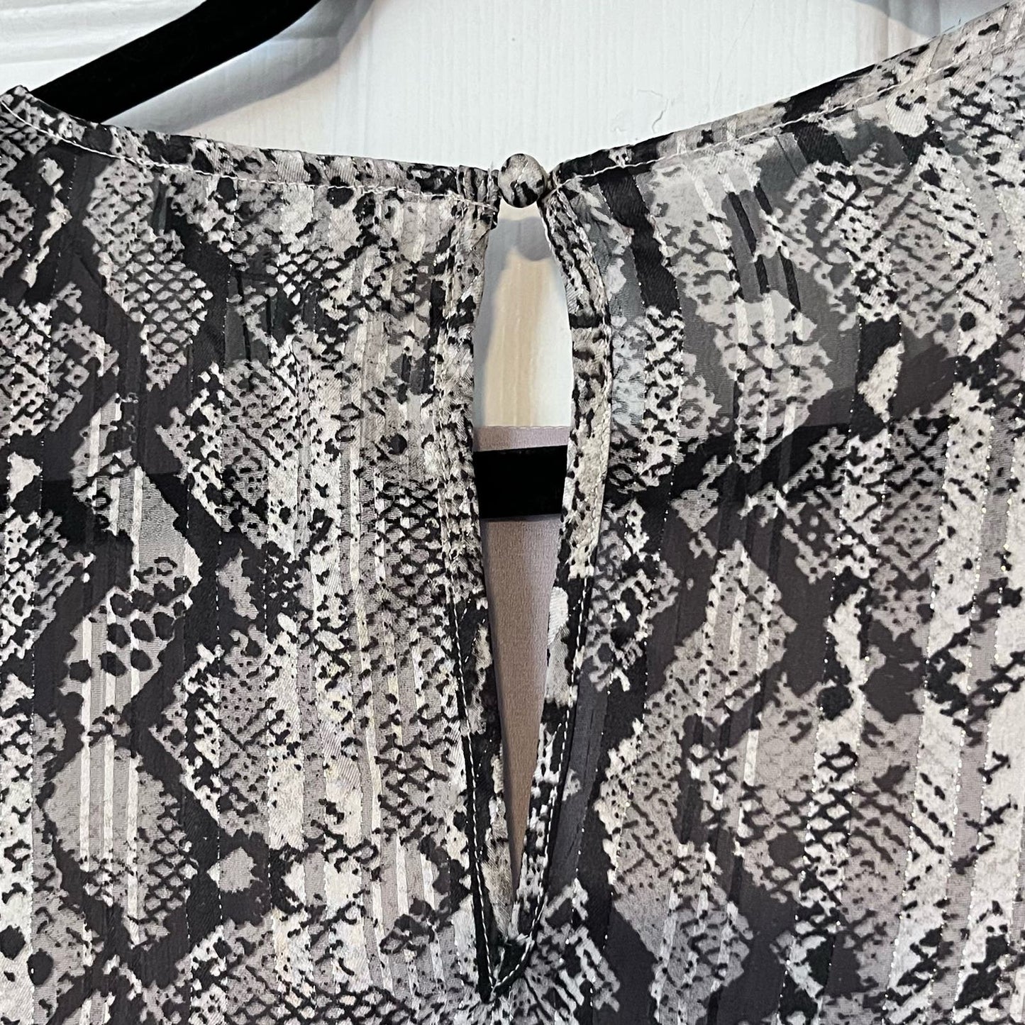 Dress Forum Shadow Stripe Python Print Blouse - Size S