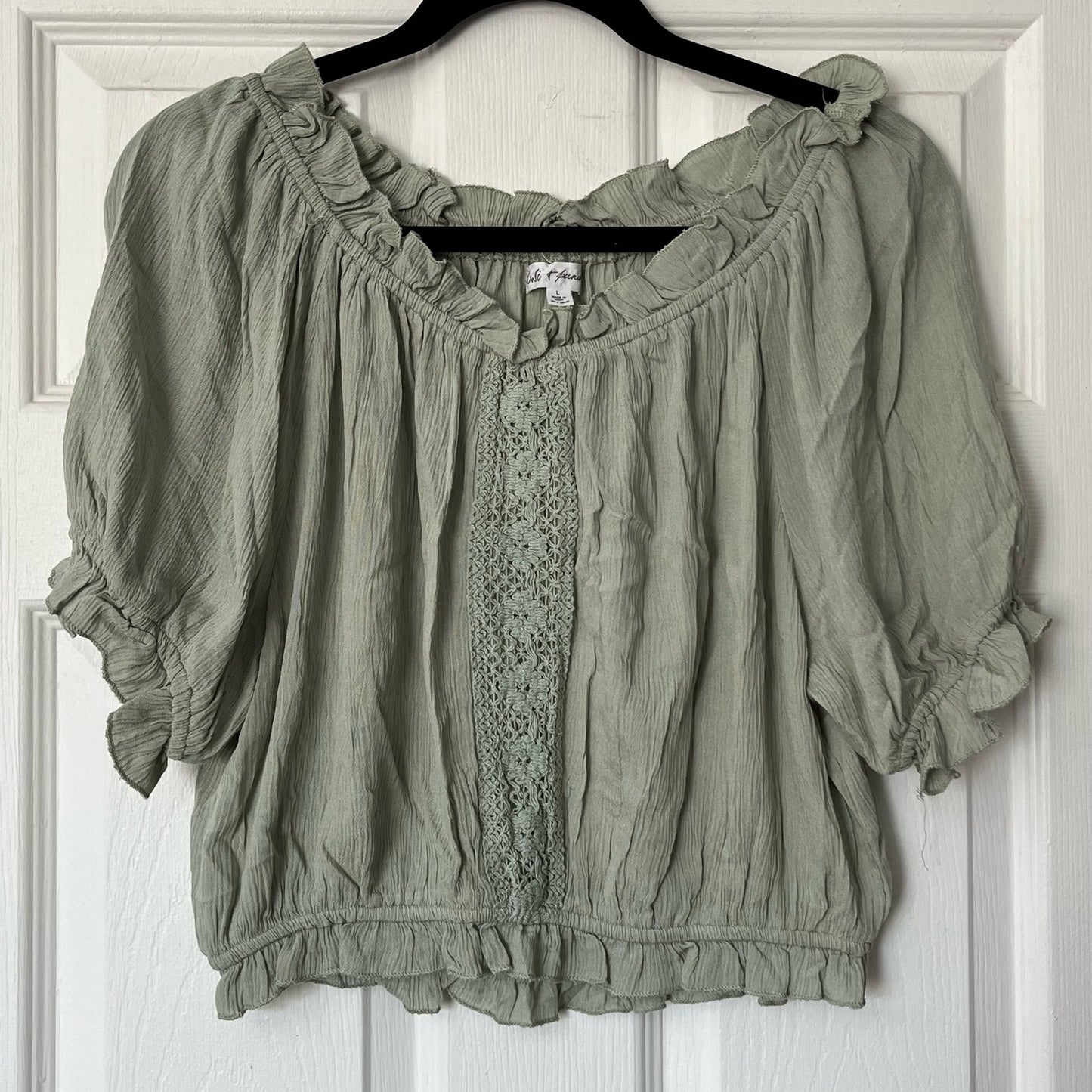 Kiwi + Punch Crochet Trim Lounge Set - Size L