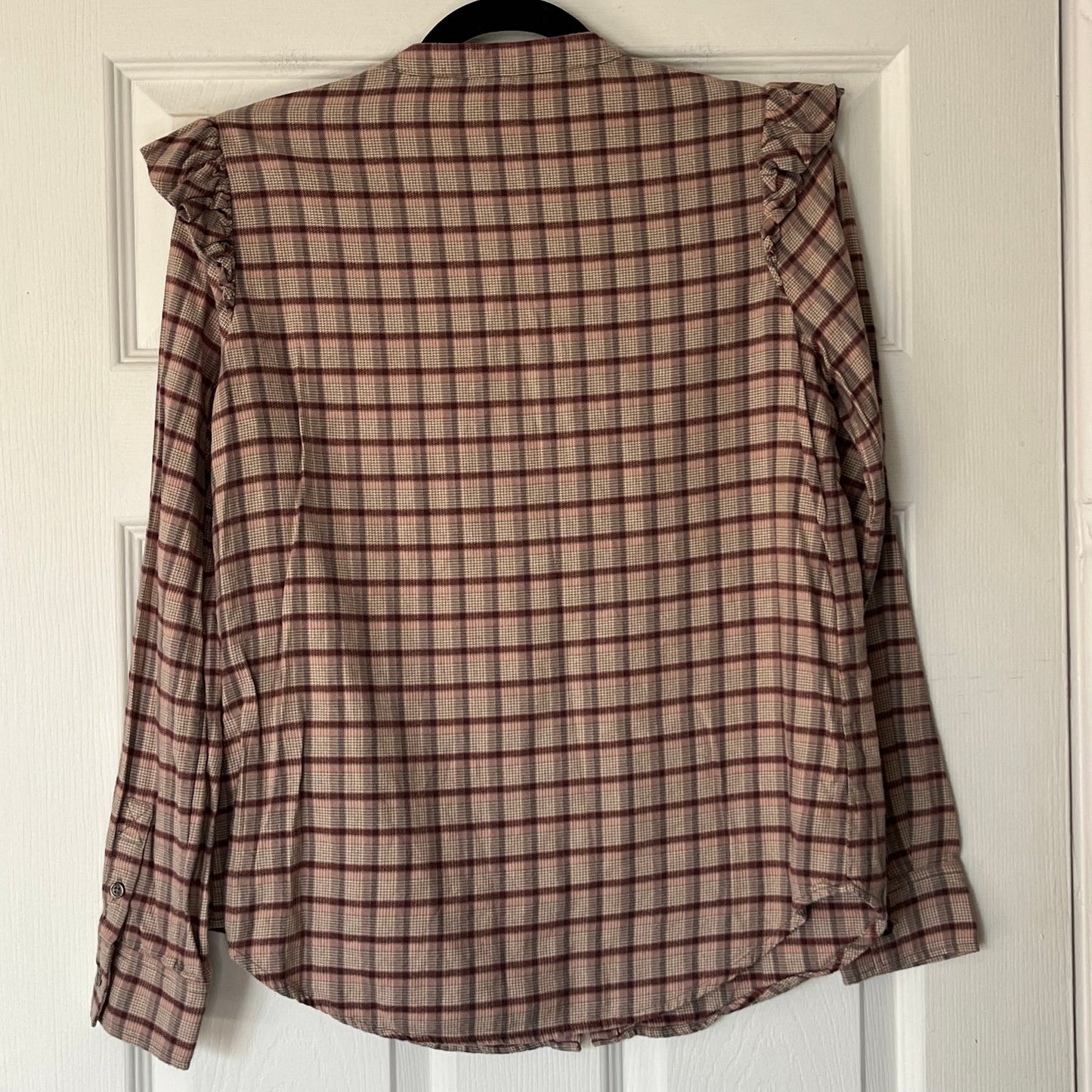 Paige Jenelle Plaid Button-Down Shirt - Size XS