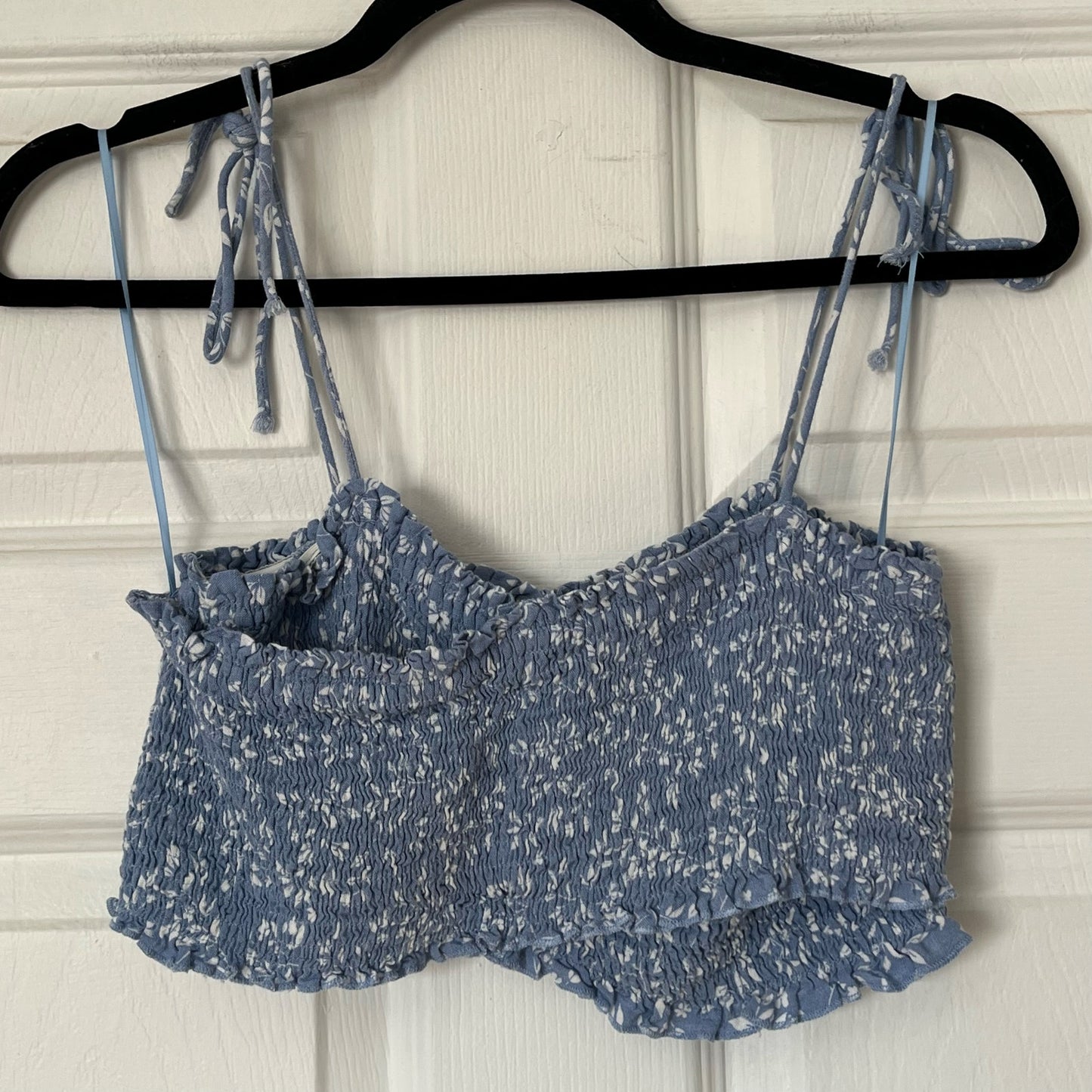 Endless Blu Ruched Bandeau Top - Size L