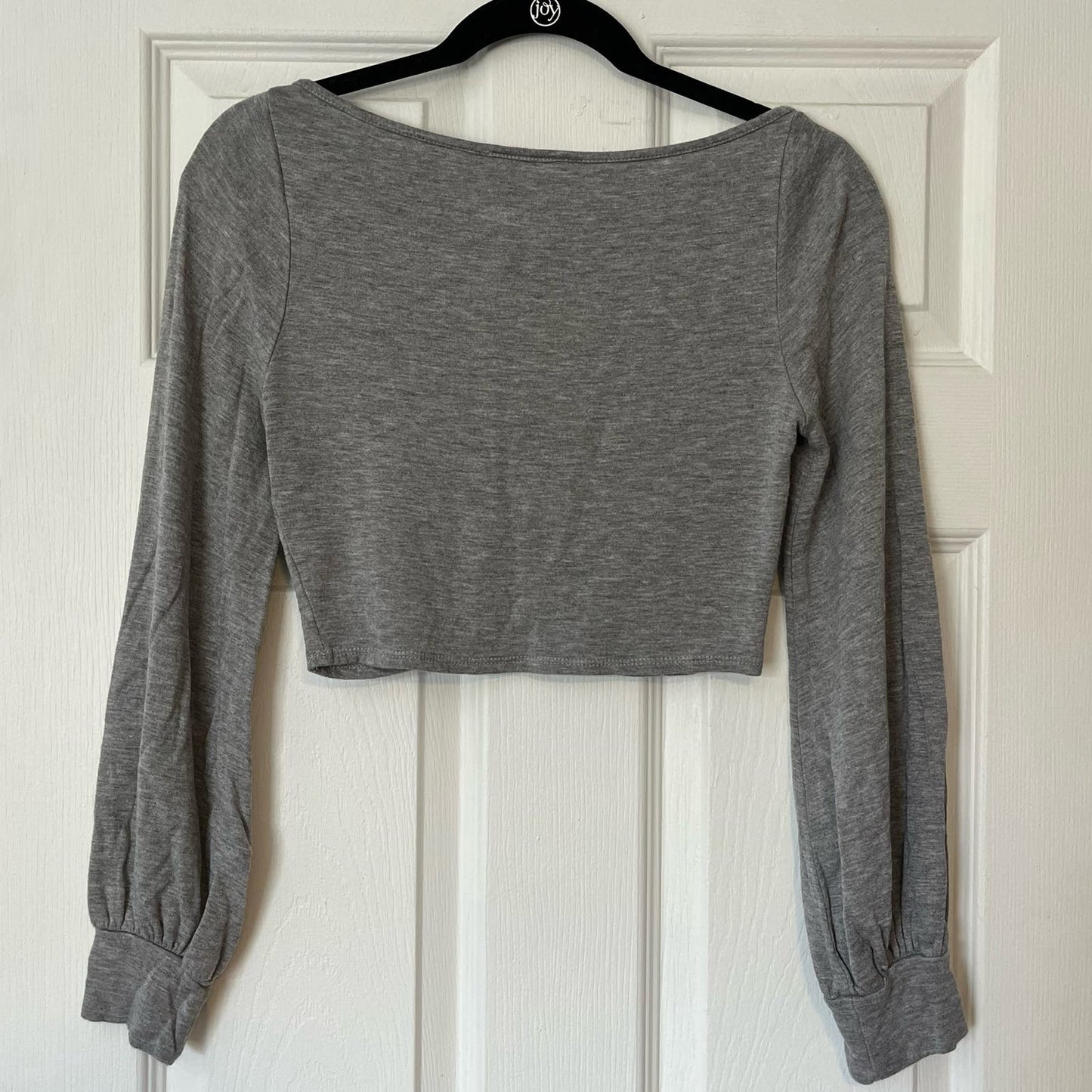 Fashion Nova Front-Seam Cropped Long Sleeve Top - Size UNKNOWN