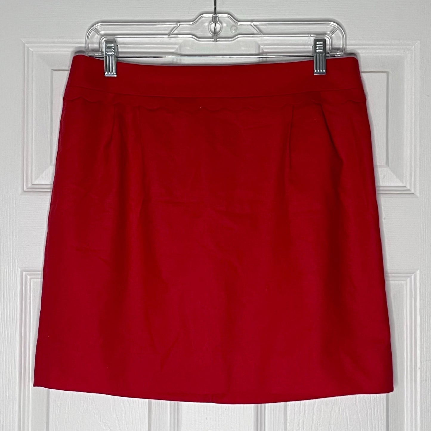 J. Crew Scallop Edge Wool Skirt - Size 6