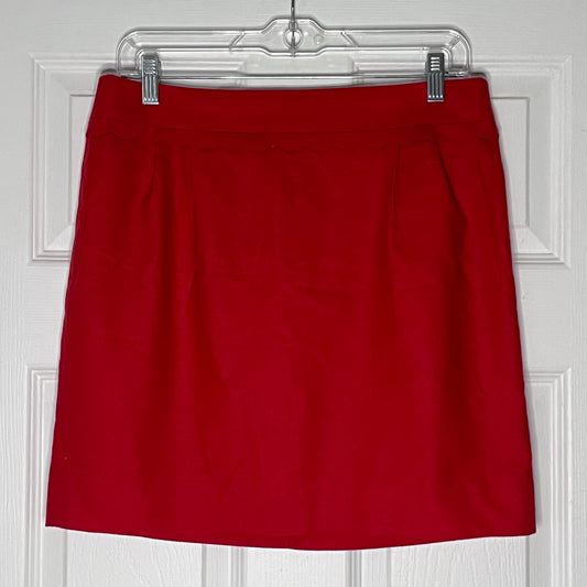 J. Crew Scallop Edge Wool Skirt - Size 6