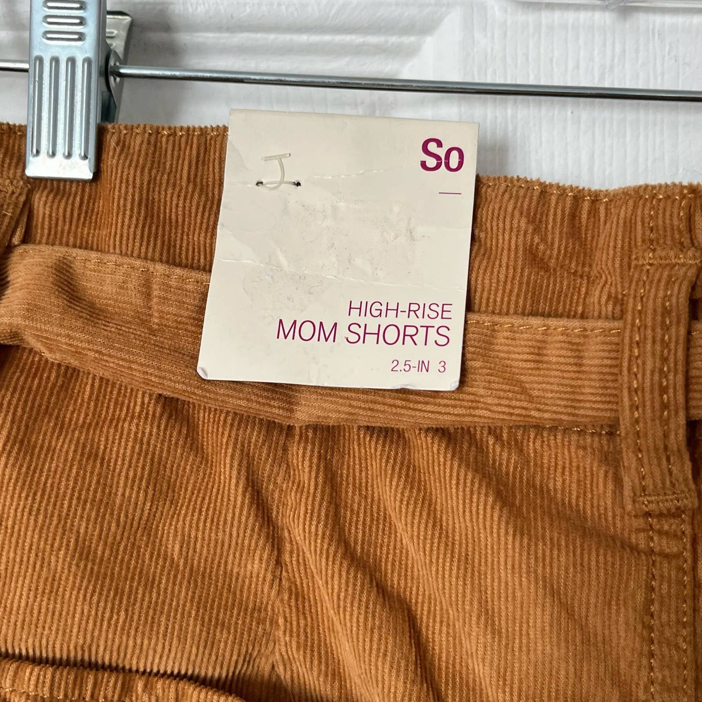 SO Paperbag Tie-Waist Corduroy Shorts - Size 3 - NWOT