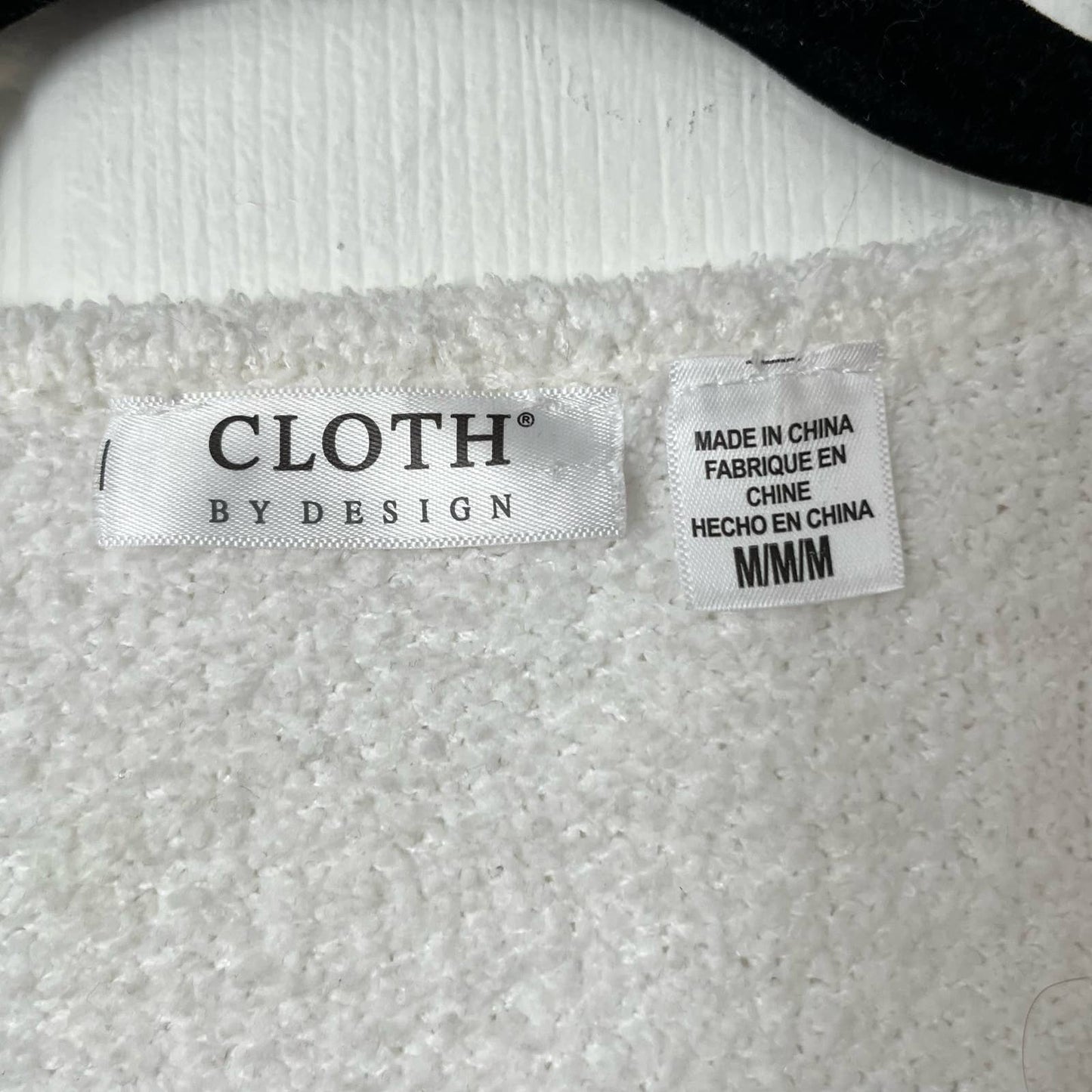 Cloth By Design Terry Knit Sweater - Size M