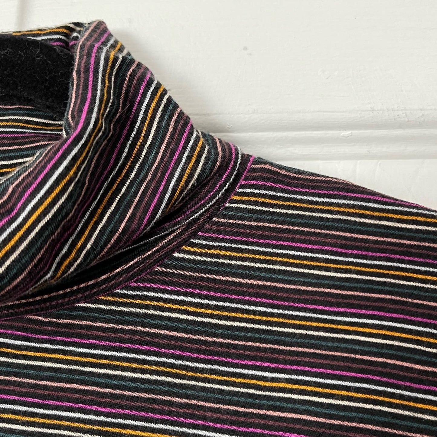 Madewell Striped Mock Neck Tee - Size XXS