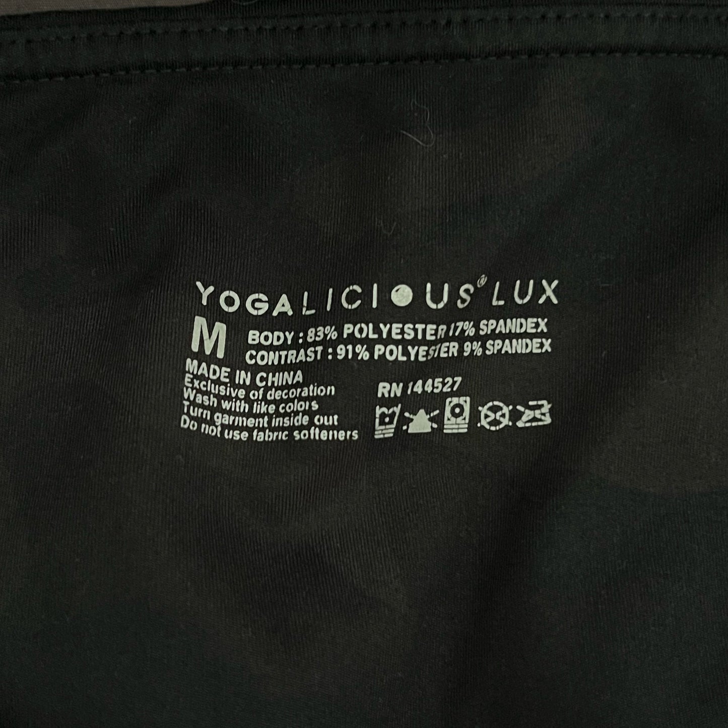 Yogalicious Lux Cropped Camo Leggings - Size M