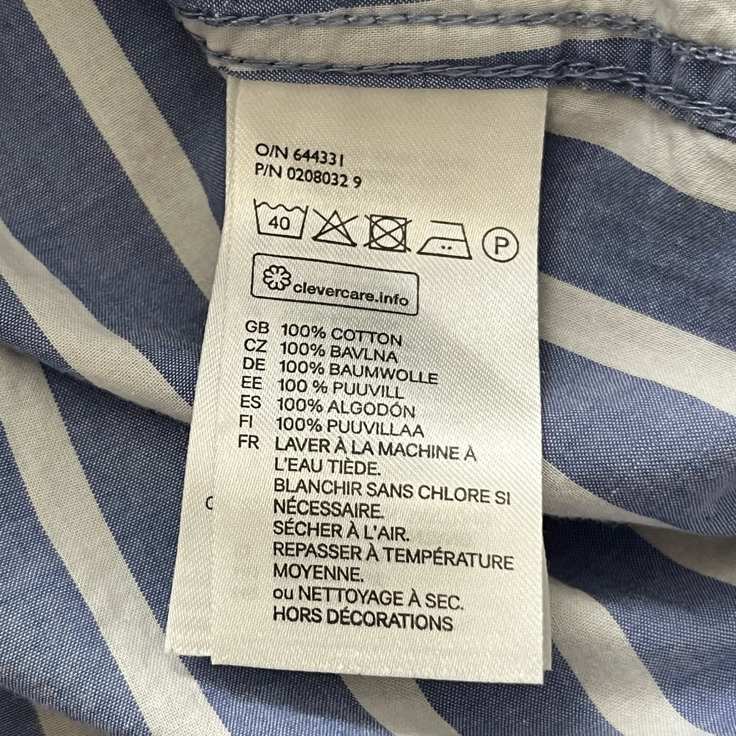 L.O.G.G. by H&M Strlped Button-Down Shirt - Size UNKNOWN
