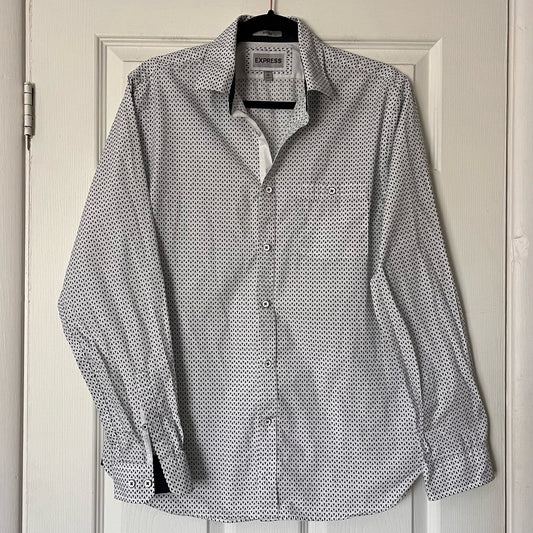 Express Fitted Button-Down Shirt - Size M (15-15 1/2)