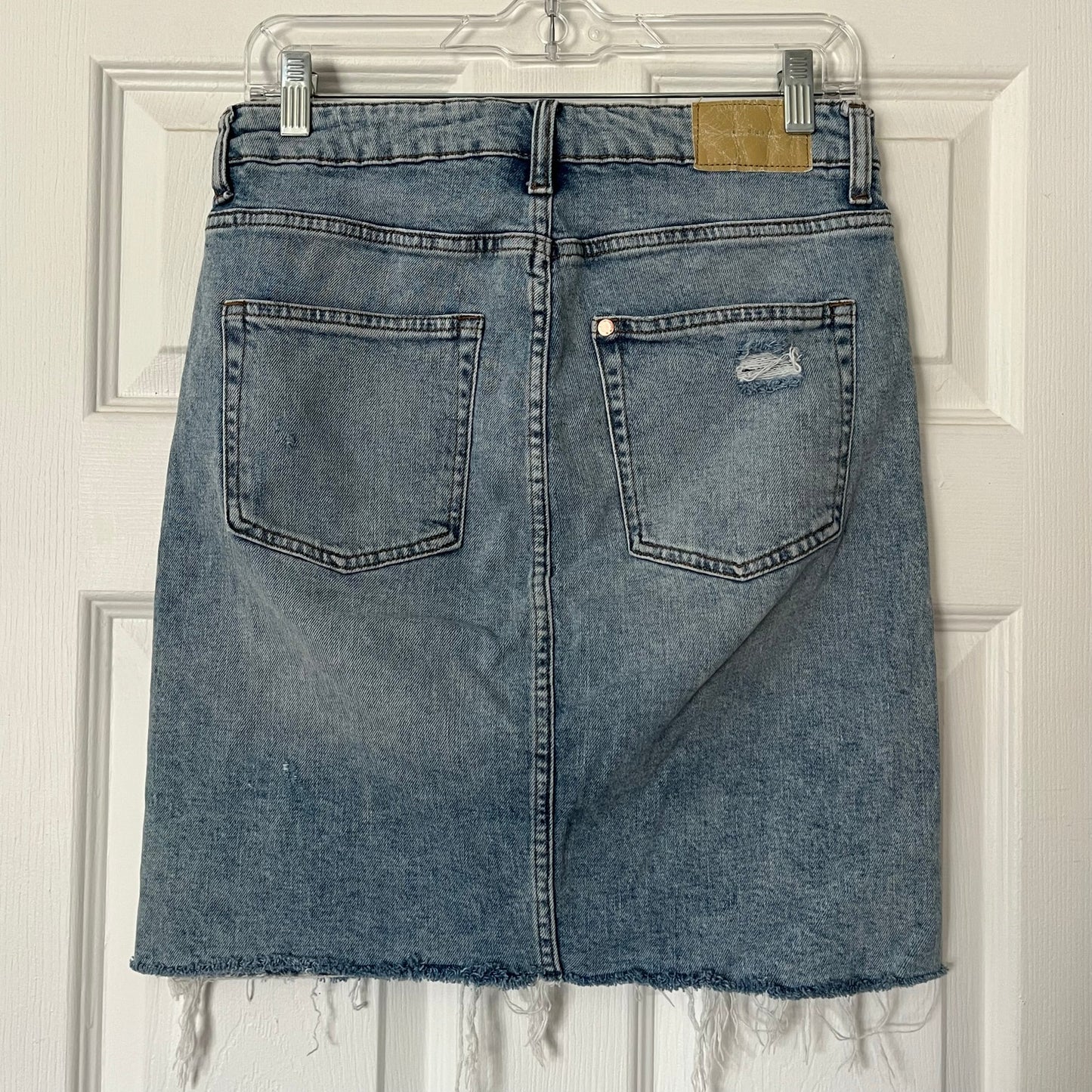 H&M &denim Knee-Length Denim Cutoff Skirt - Size 8