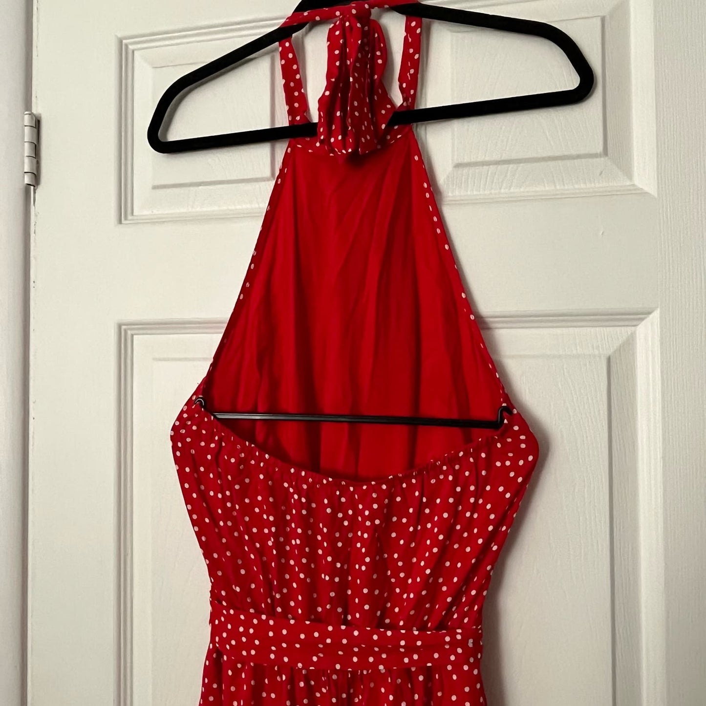 Prettygarden Polka Dot Halter Midi Dress - Size S