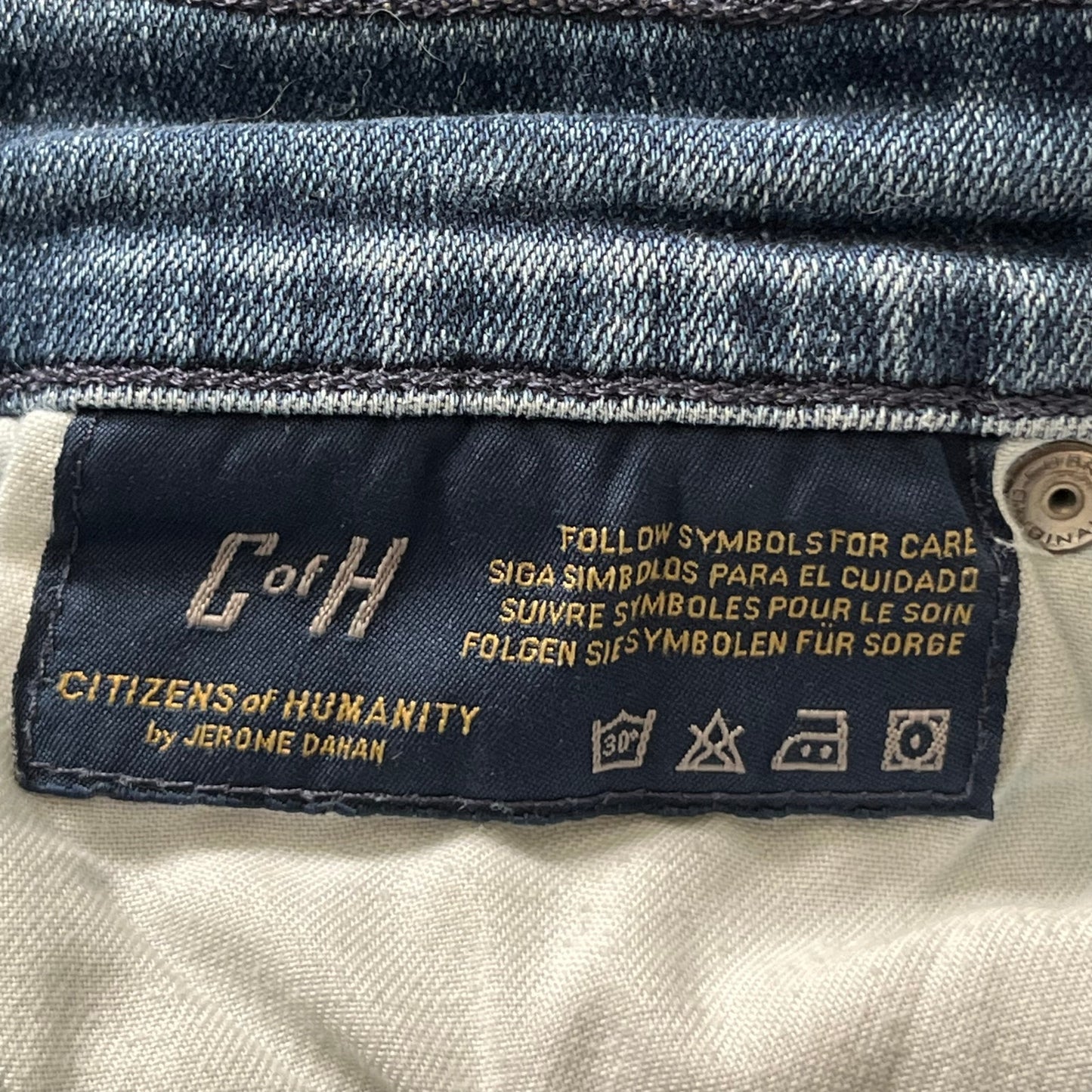 Citizens of Humanity Rocket High Rise Skinny Cutoffs - Size 27