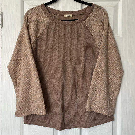 Kori America Ribbed Raglan Knit Top - Size UNKNOWN*