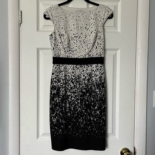 Maggy London Paint Splatter Cap Sleeve Dress - Size 2