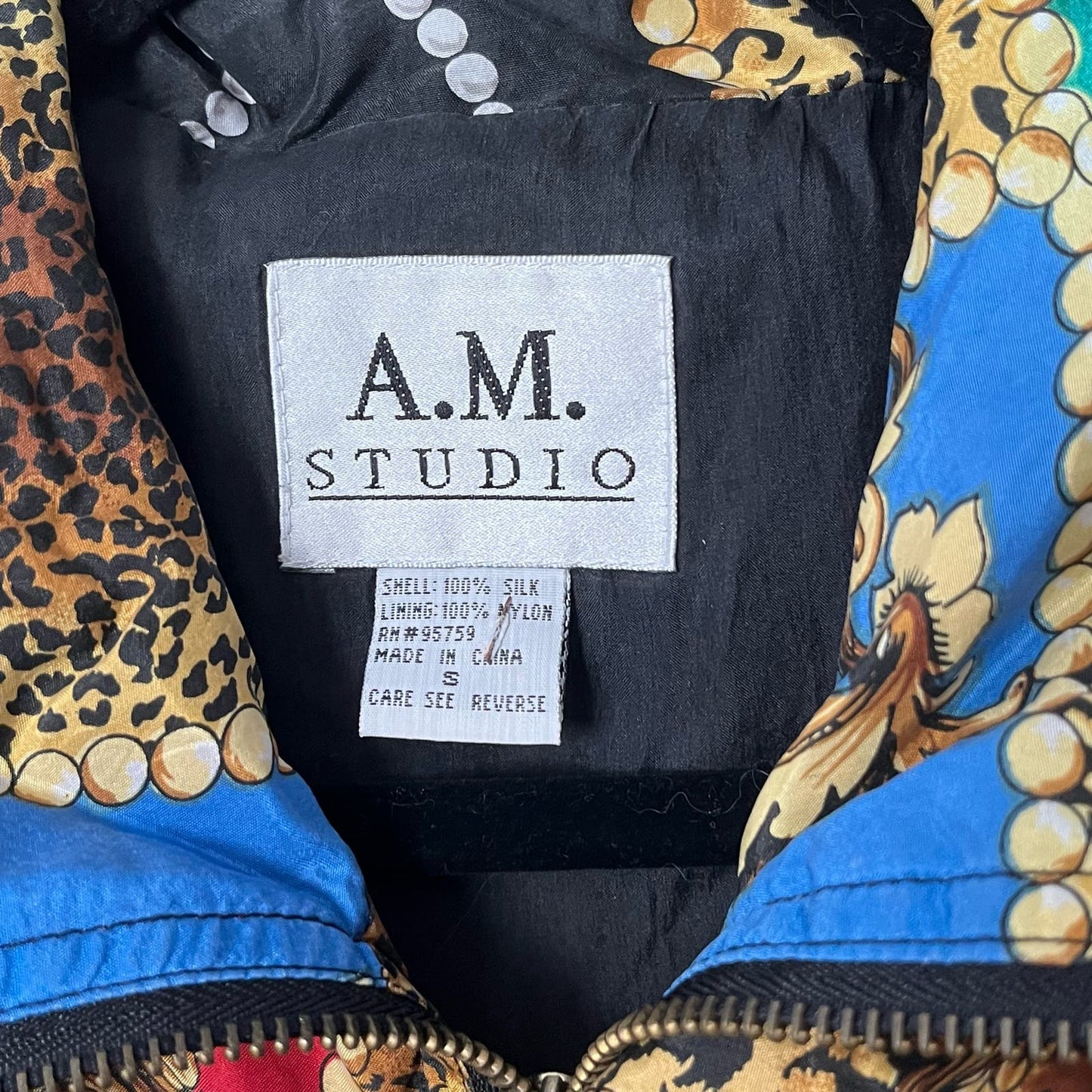 A.M. Studio Silk Jacket - Size S