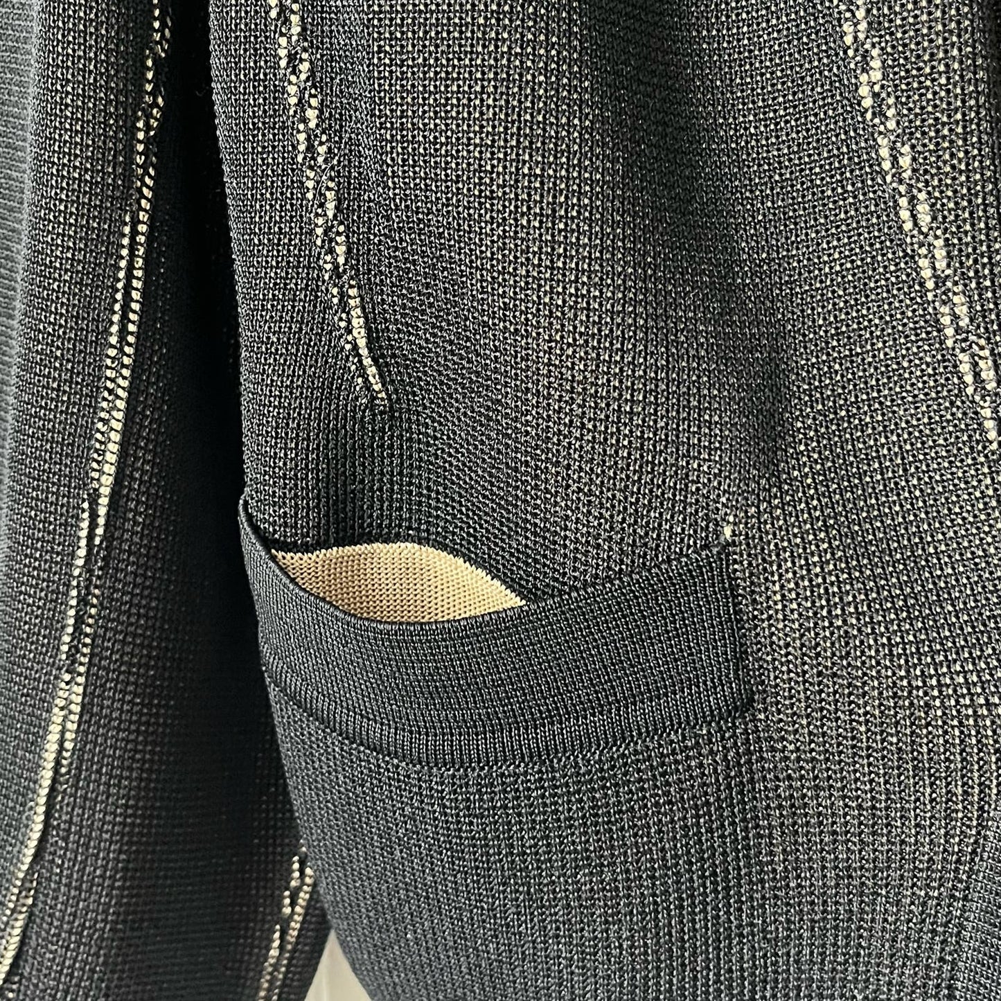 [No Label] Deep V Single Button Cardigan - SIZE UNKNOWN