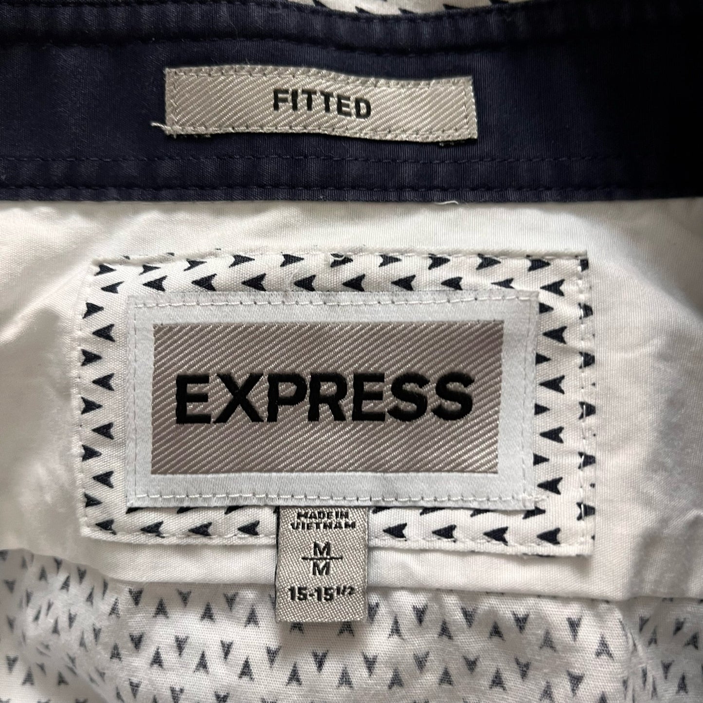 Express Fitted Button-Down Shirt - Size M (15-15 1/2)