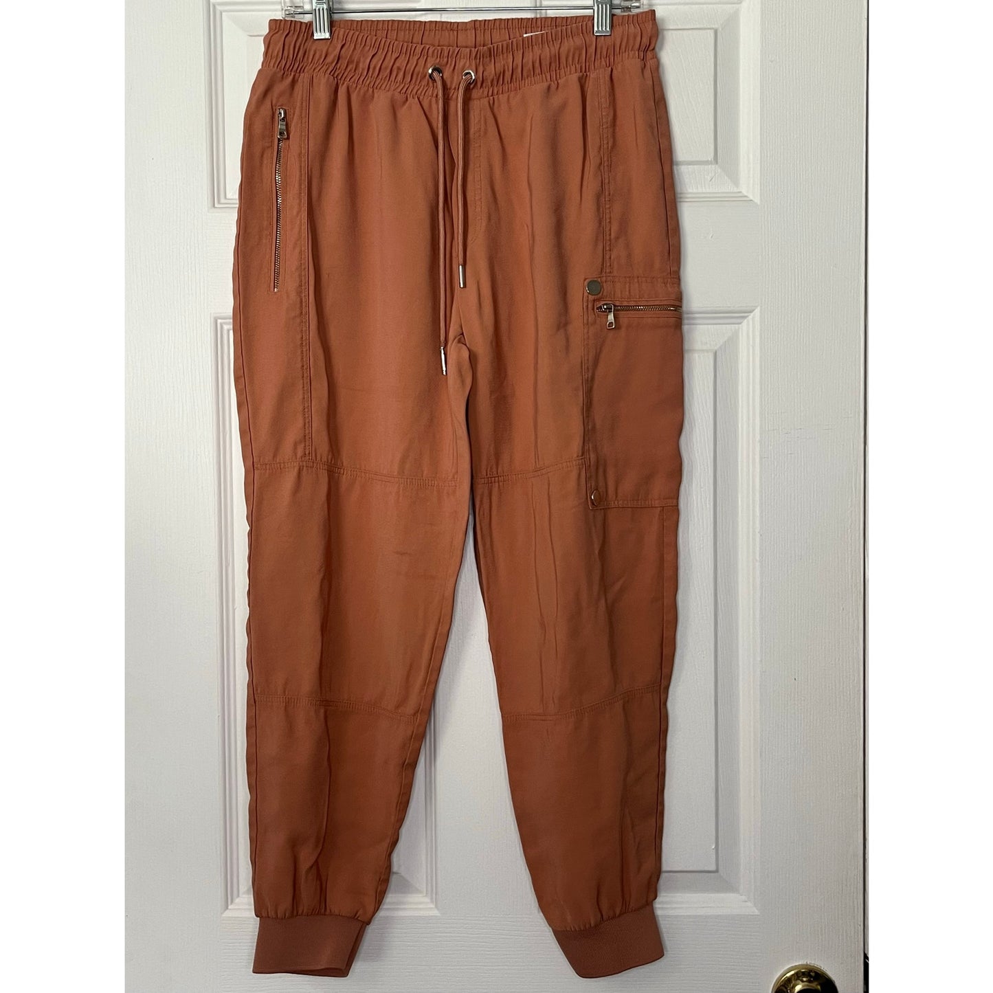 Zara Zip-Pocket Drawstring Joggers - Size M