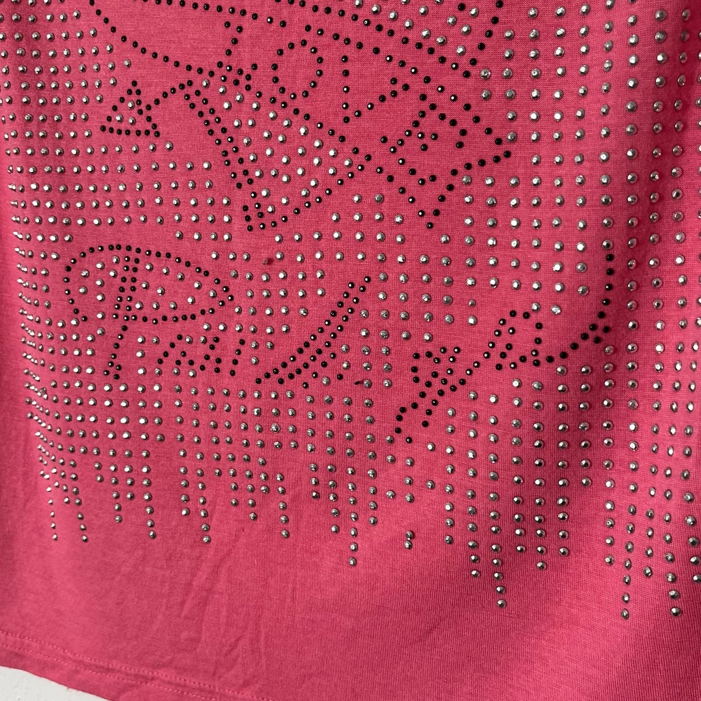 Rhinestone Embellished "Love" Tank Top - Size UNKNOWN