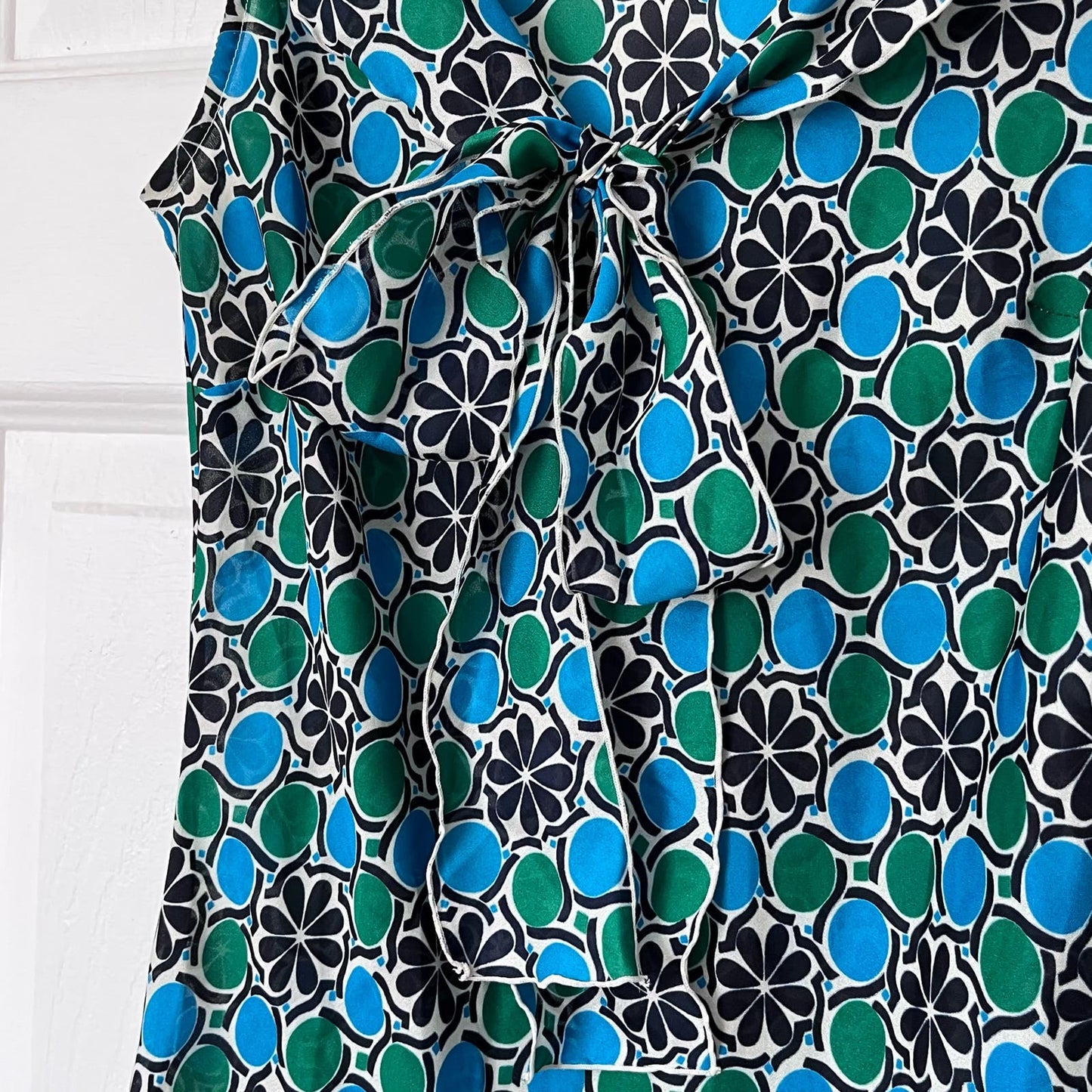 Banana Republic Flower Print Tie-Front Blouse - Size XS