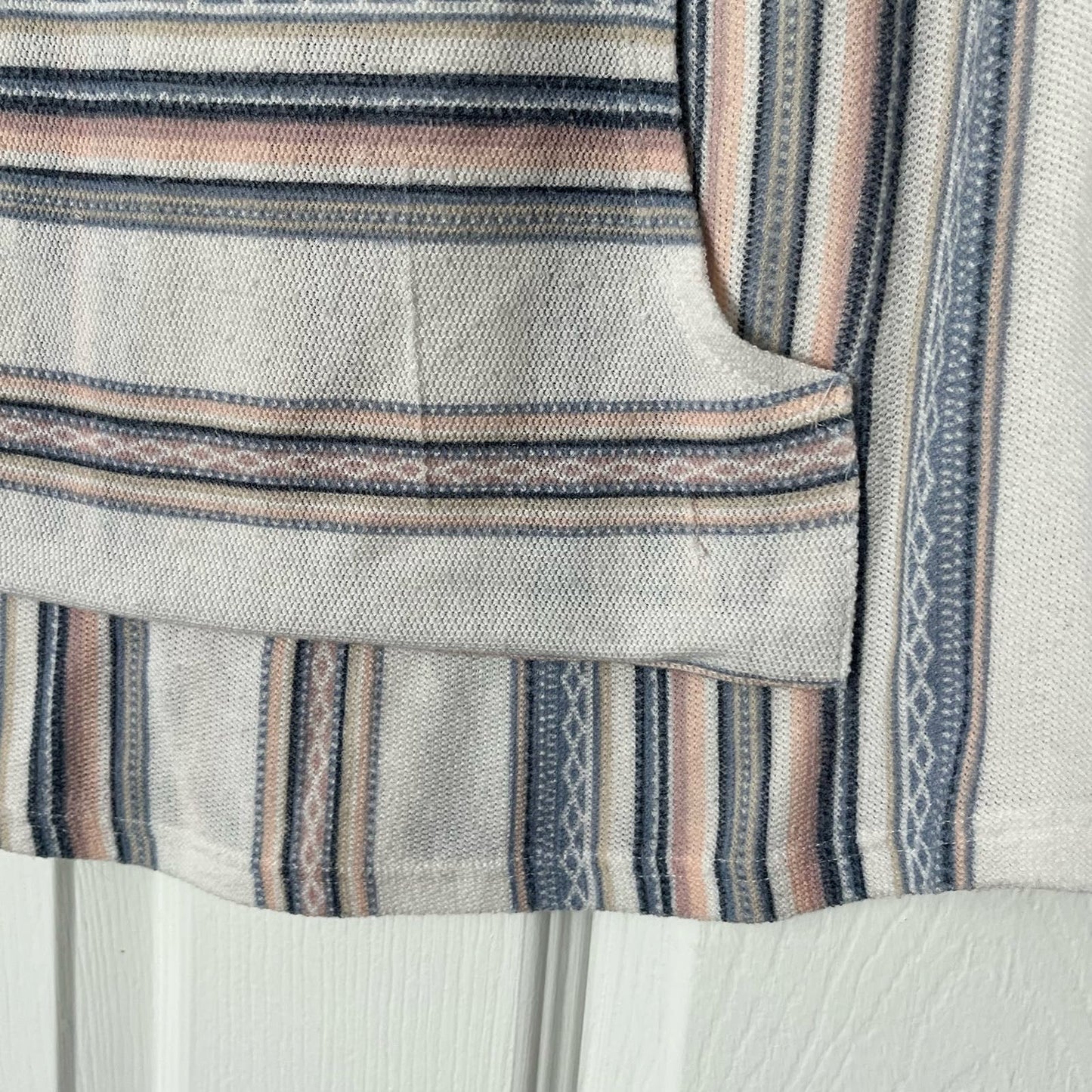 Wallflower Hooded Thin Striped Sweater - Size L