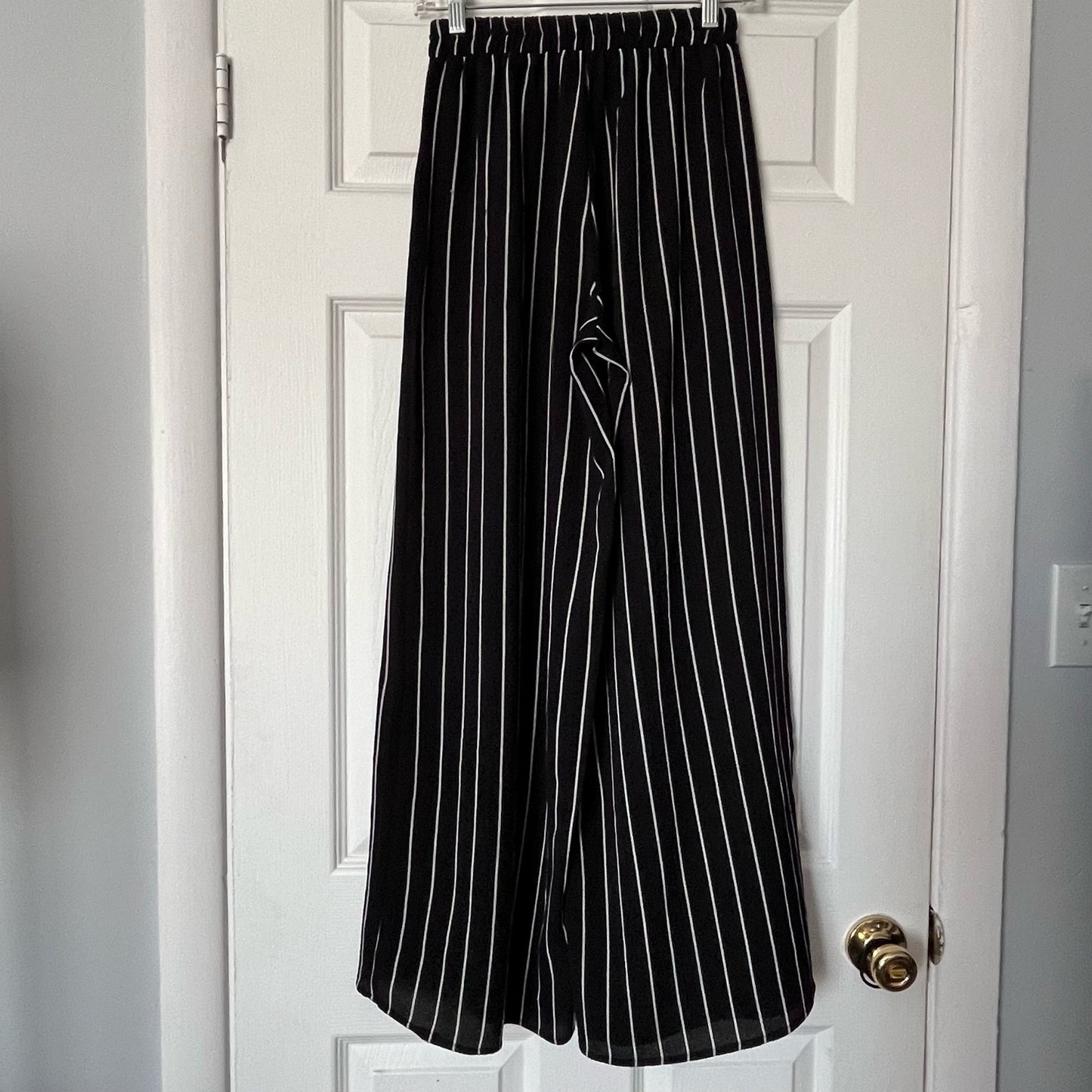 Mind Code Super Wide Leg Striped Pants - Size S
