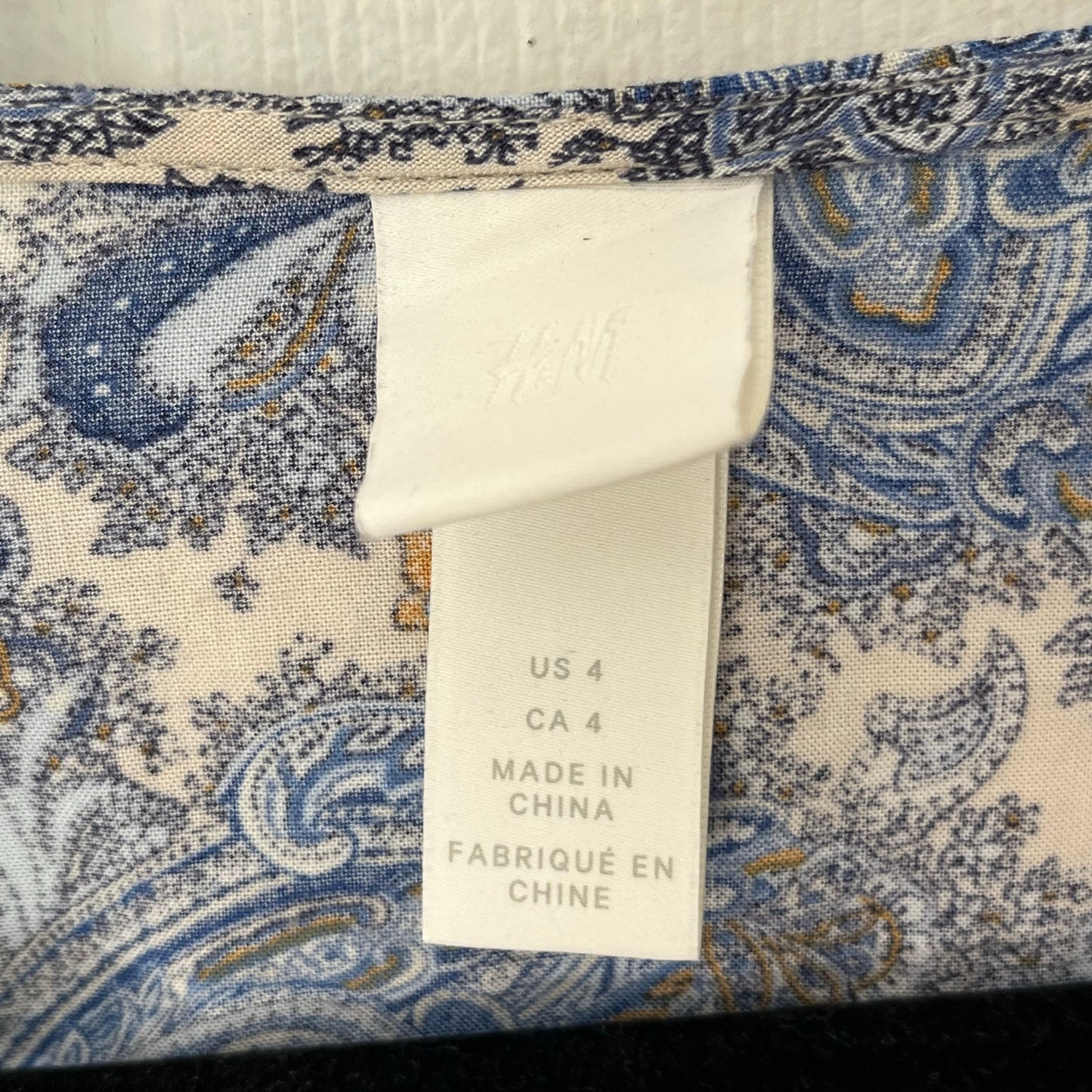 H&M Paisley A-Line Dress - Size 4