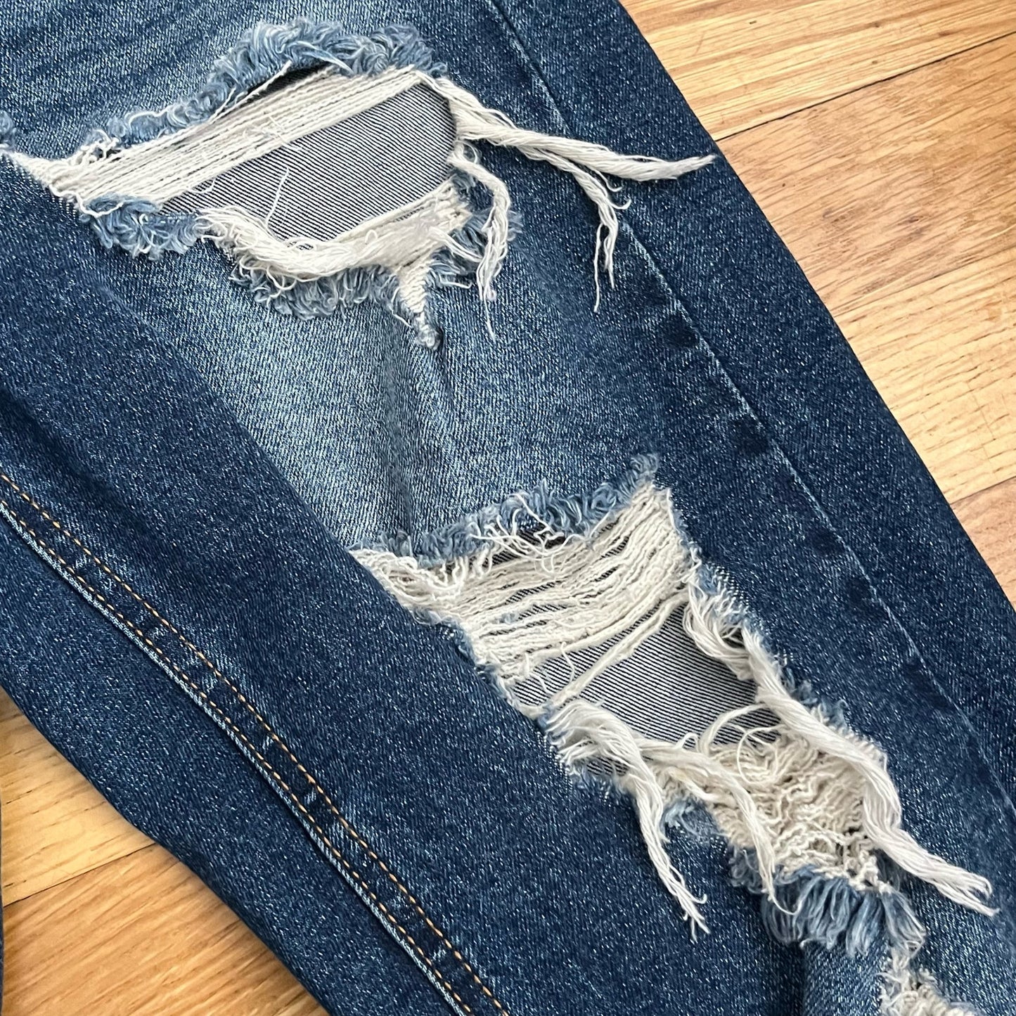 Cello Cuffed Destroyed Jeans - Size 5