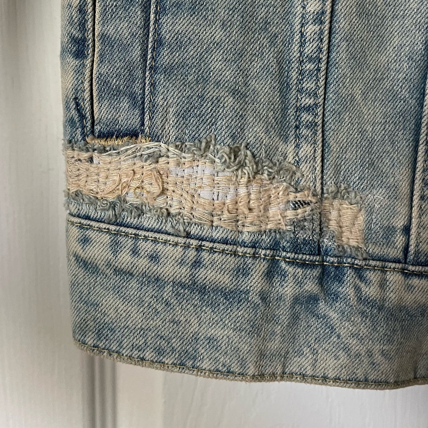 Topman Distressed Denim Jacket - Size M - NWT