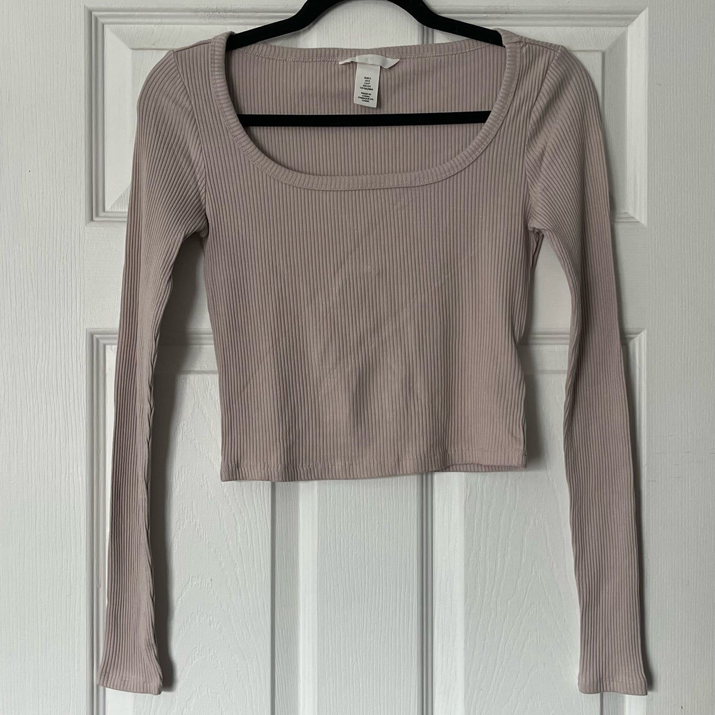 H&M Ribbed Long Sleeve Tee - Size S