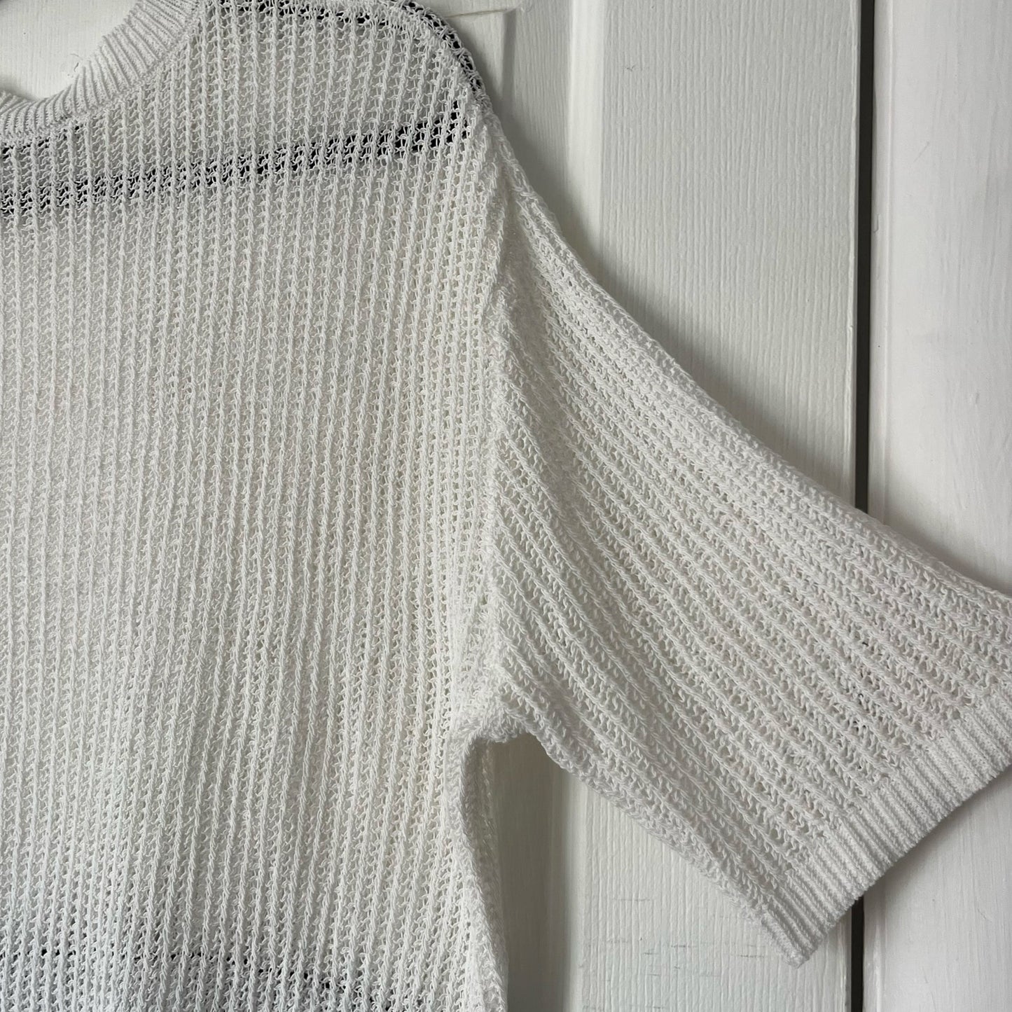 Zara Open Knit Tie-Waist Sweater - Size S