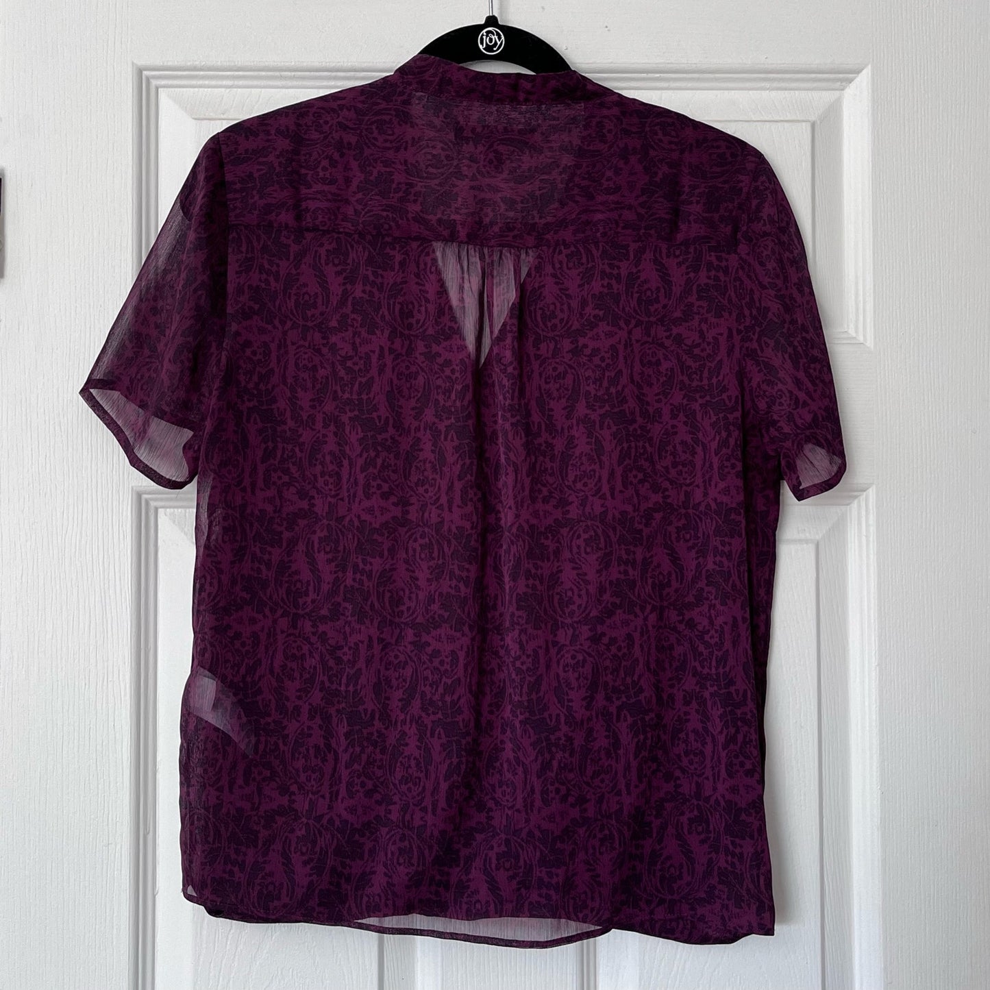 Banana Republic Paisley Print Cross-Front Blouse - Size S