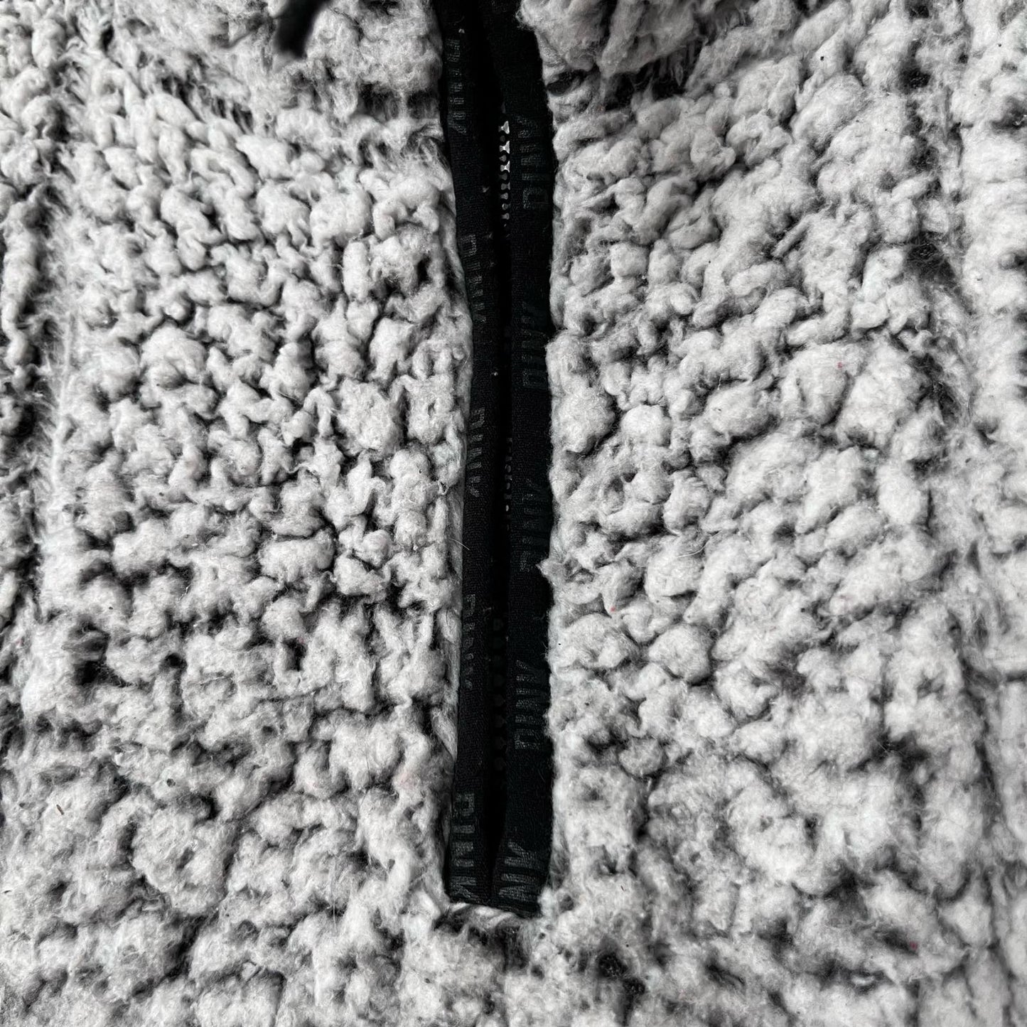 VS Pink Plush Furry Half-Zip Sweatshirt - Size S
