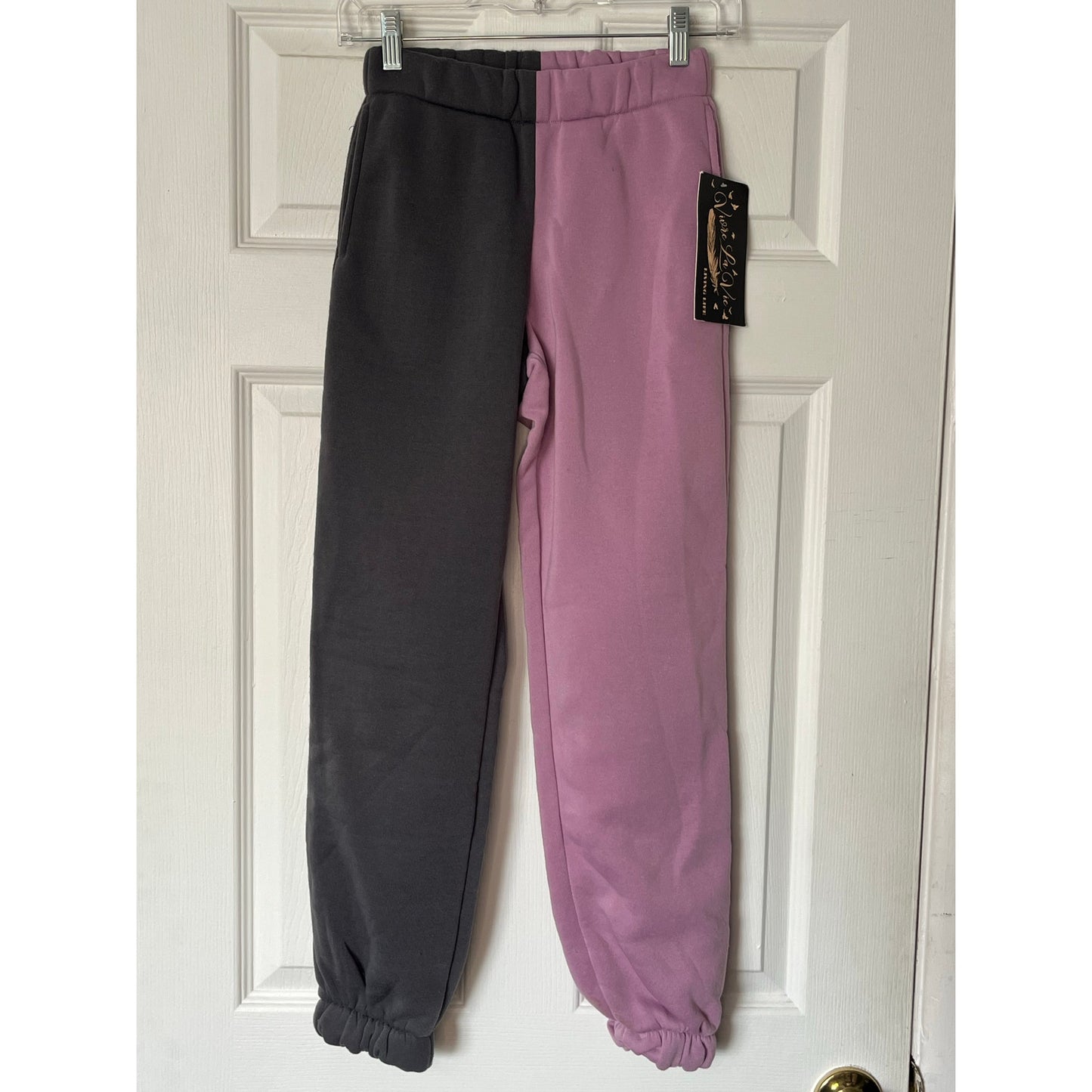 Vivre La Vie Bicolor Sweatpants - Size XS
