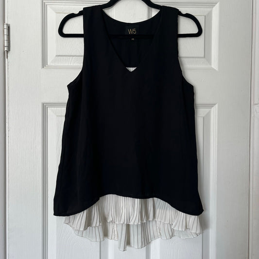 W5 Layered Flyaway Sleeveless Top - Size L